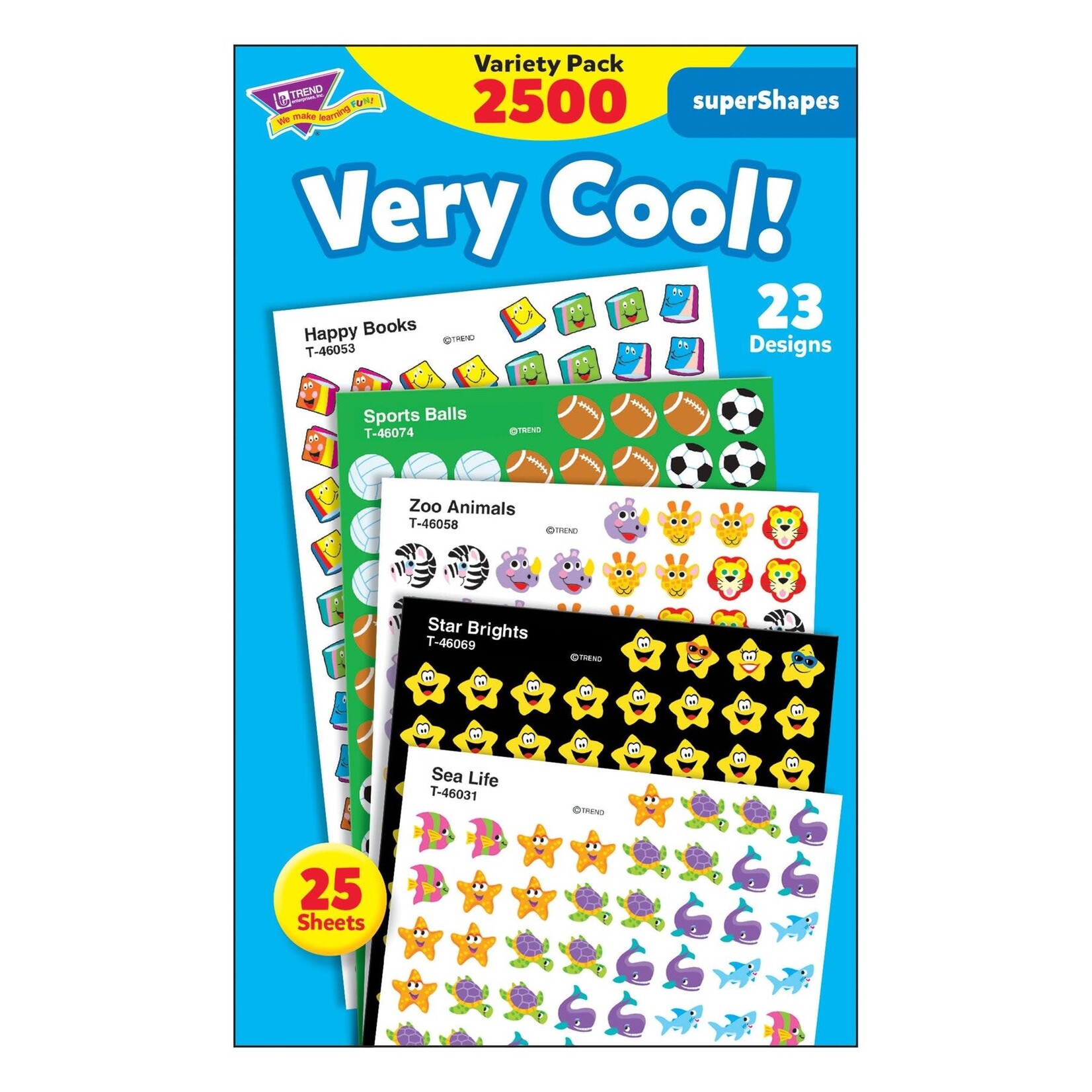 TREND ENTERPRISES INC Very Cool! superShapes Stickers Variety Pack