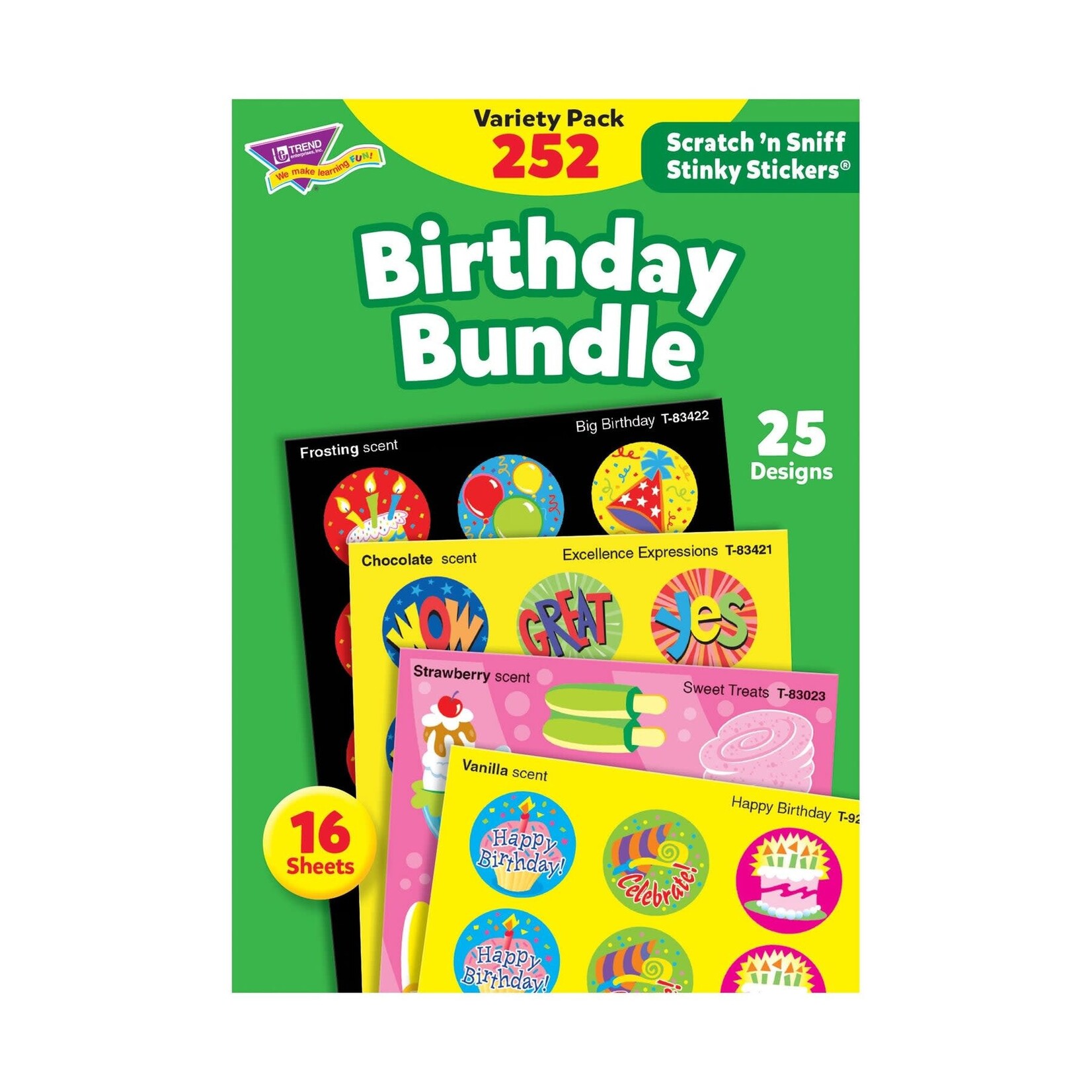TREND ENTERPRISES INC Birthday Bundle Scratch 'n Sniff Stinky Stickers® Variety Pack