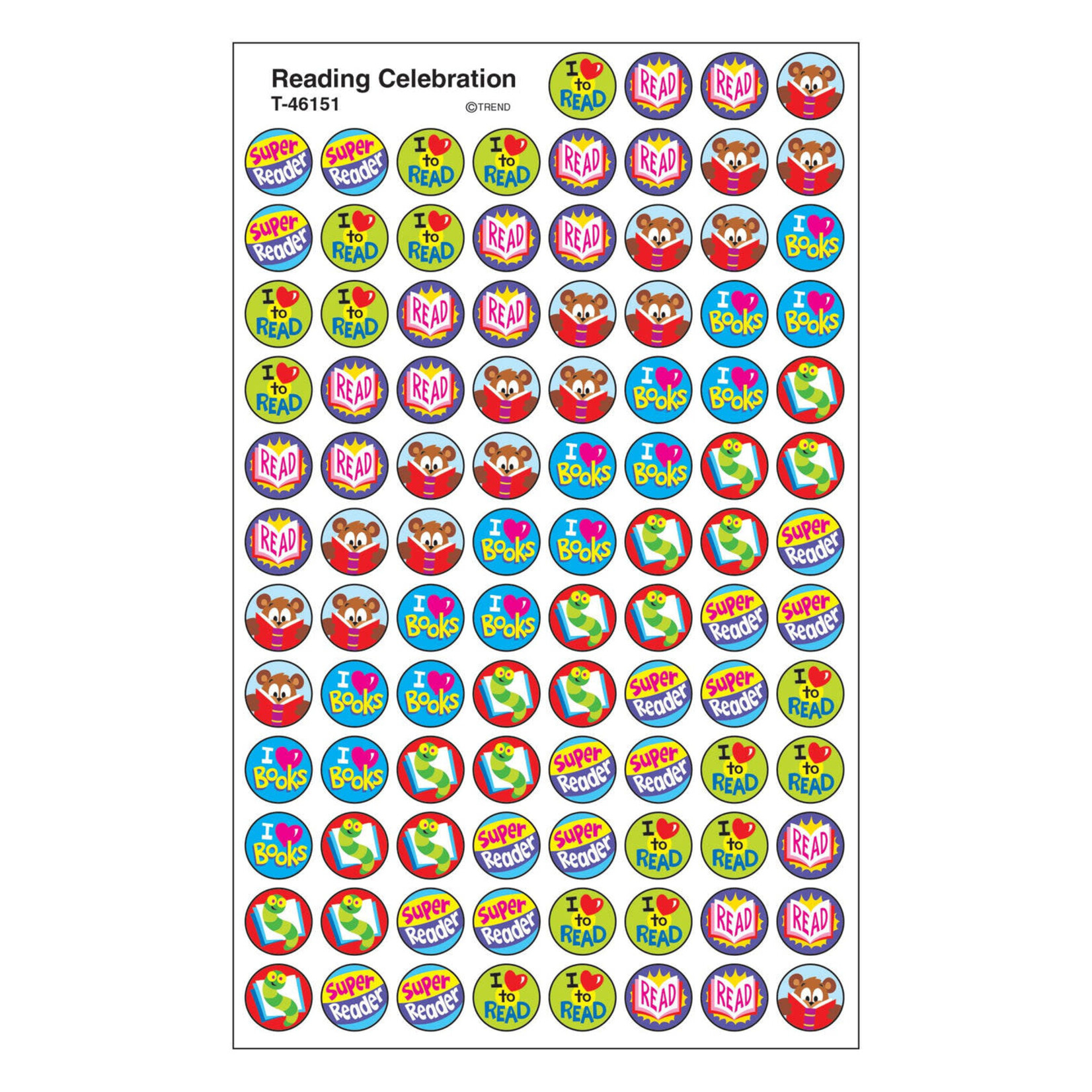TREND ENTERPRISES INC Reading Celebration superSpots® Stickers
