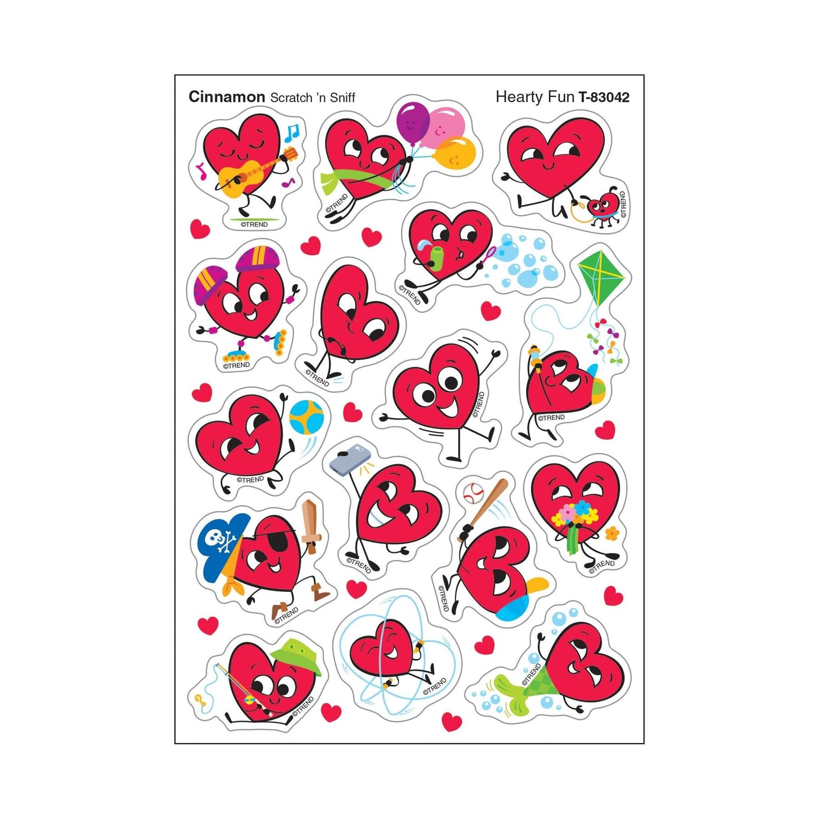 TREND ENTERPRISES INC Hearty Fun, Cinnamon scent Scratch 'n Sniff Stinky Stickers® – Mixed Shapes