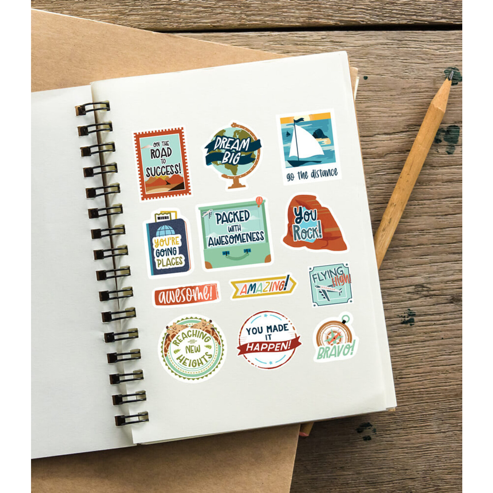 CARSON DELLOSA PUBLISHING CO Let's Explore Motivational Stickers