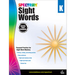 CARSON DELLOSA PUBLISHING CO Spectrum Sight Words Workbook Grade K