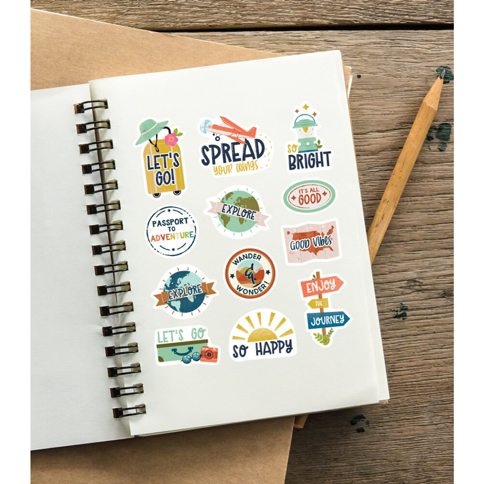 CARSON DELLOSA PUBLISHING CO Let's Explore Think Positive Motivational Stickers