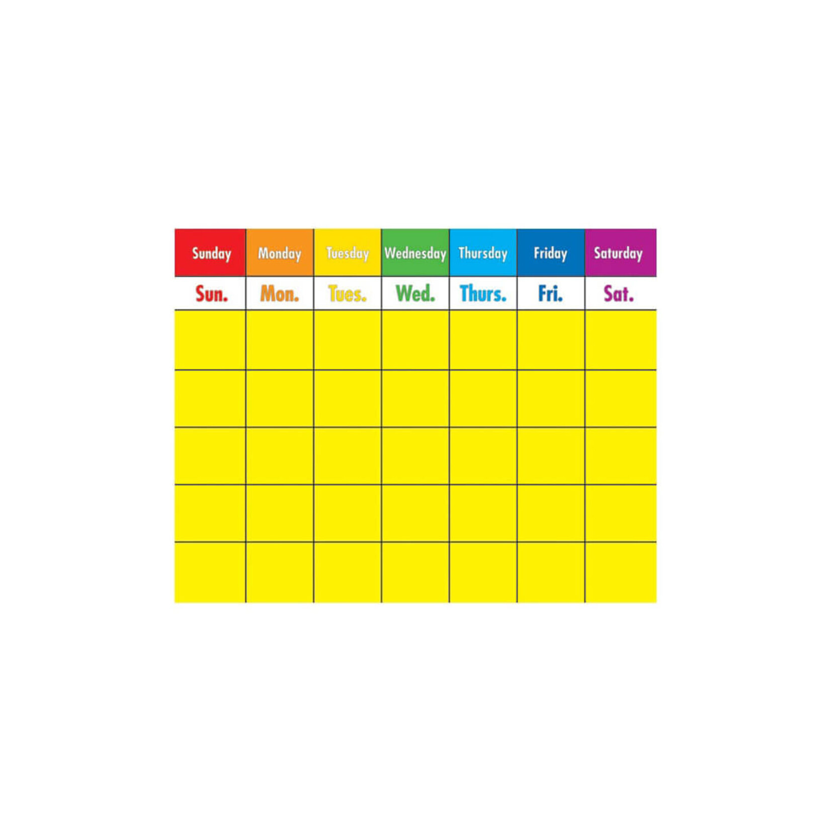 CARSON DELLOSA PUBLISHING CO Colorful Calendar Chart