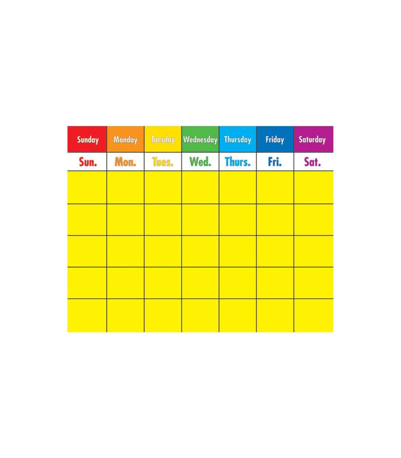 Callendar Chart Colorful Calendar Chart - Educational Outfitters