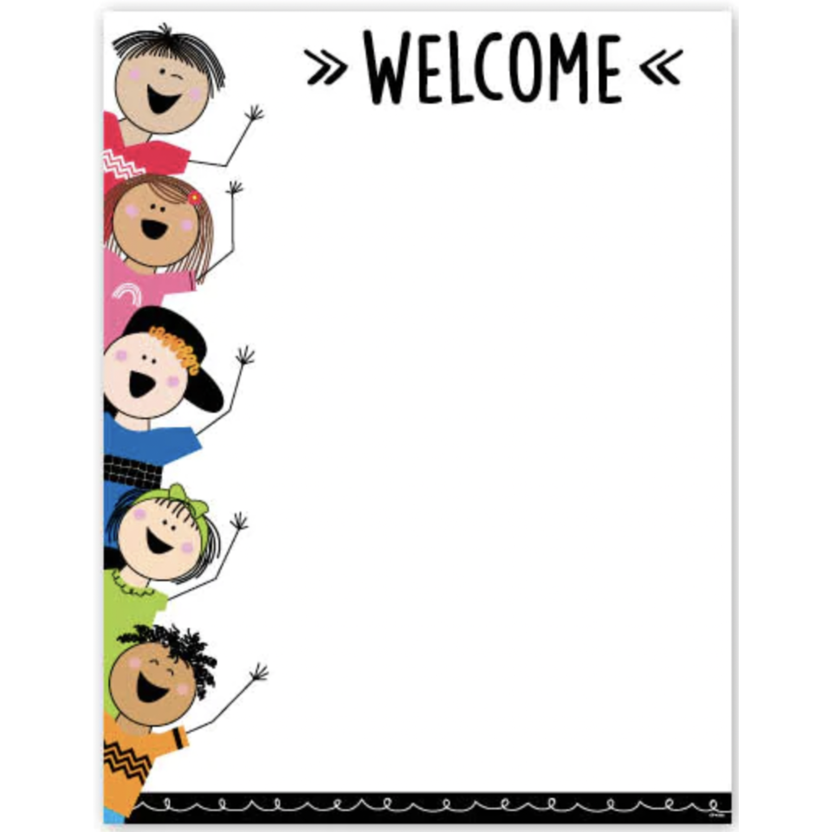 CREATIVE TEACHING PRESS Stick Kids Classroom Essentials Welcome Chart