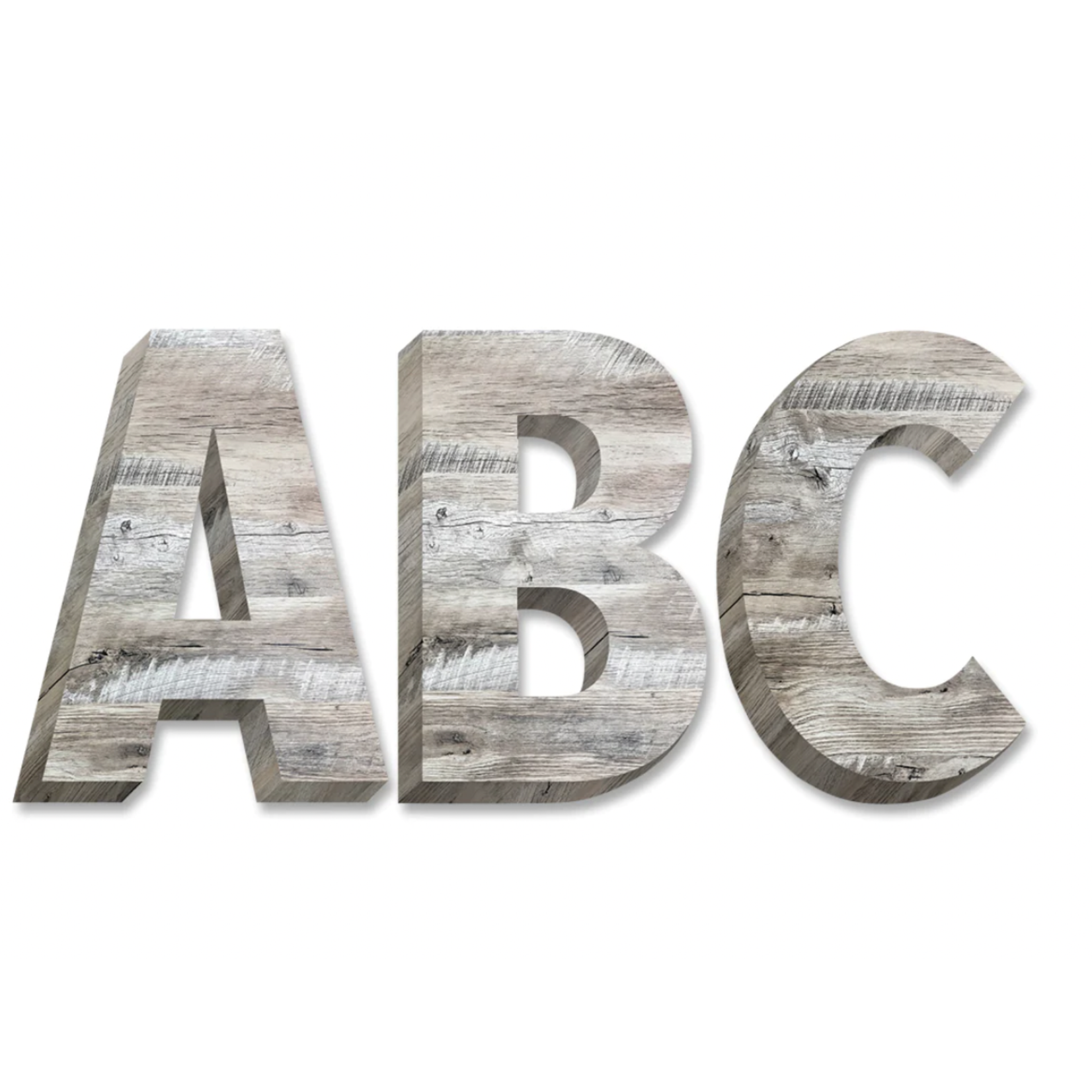 CREATIVE TEACHING PRESS CLM Rustic Wood 2" Uppercase Letter Stickers