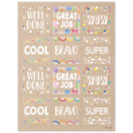 CREATIVE TEACHING PRESS Krafty Pop Colorful Kraft Reward Stickers