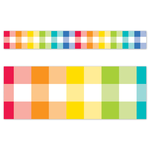 CREATIVE TEACHING PRESS Core Decor Rainbow Buffalo Check EZ Border