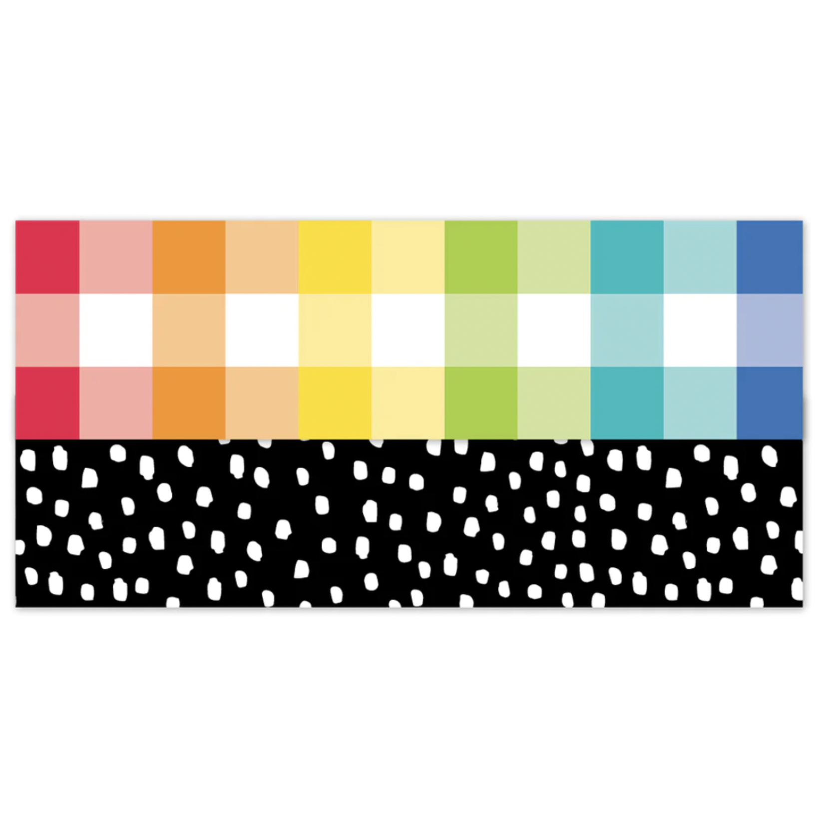 CREATIVE TEACHING PRESS Core Decor Rainbow Buffalo Check EZ Border