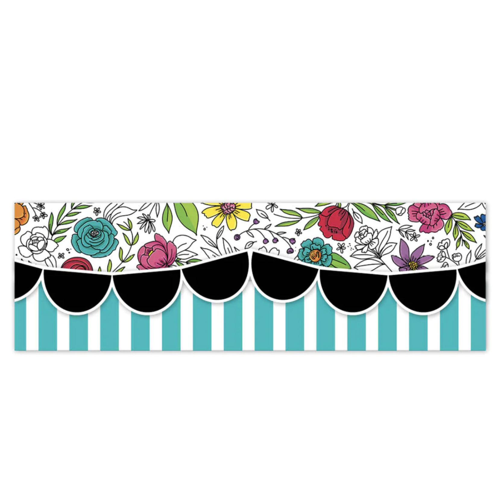 CREATIVE TEACHING PRESS Black Half-dots EZ Borders