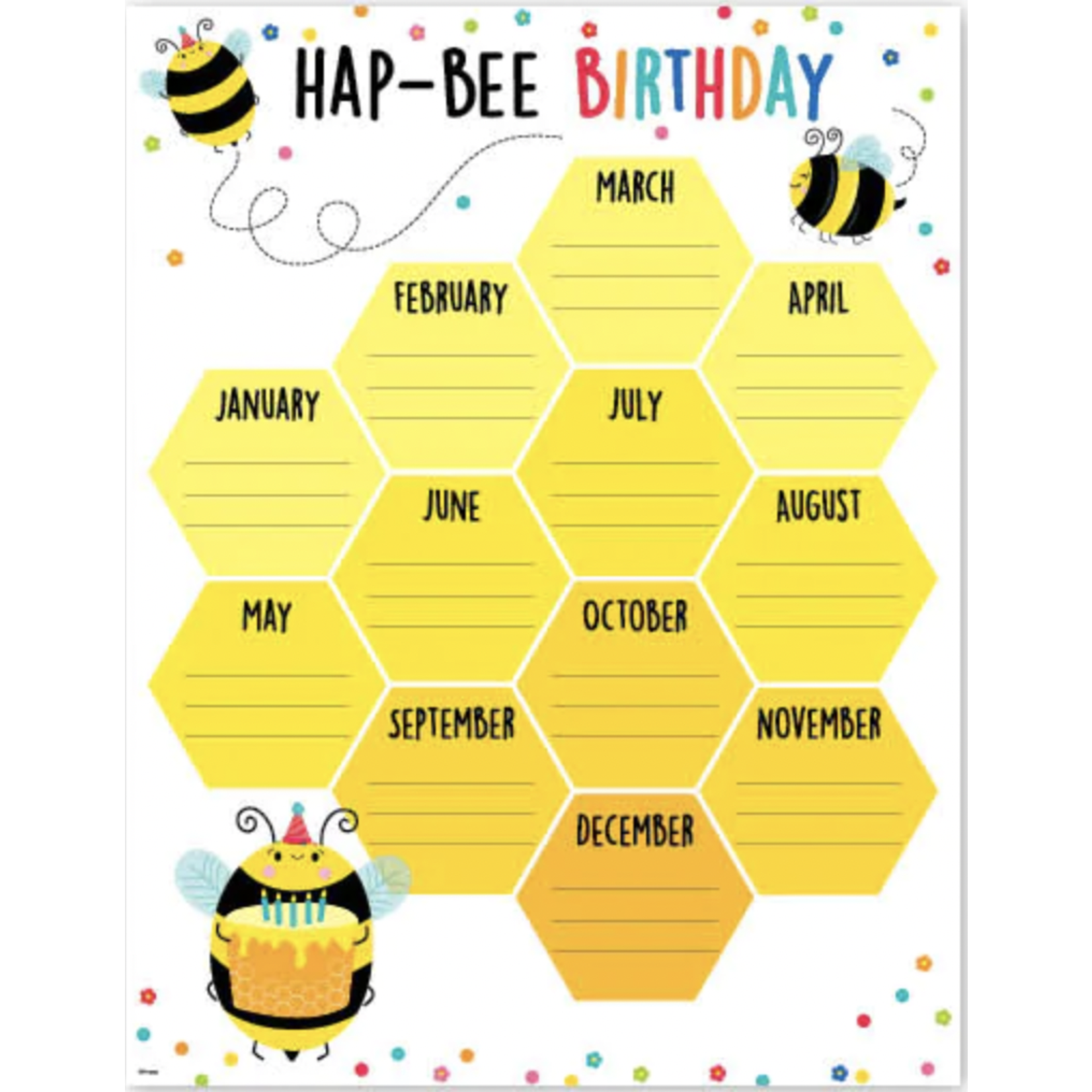 CREATIVE TEACHING PRESS Busy Bees Classroom Birthday ("Hap-Bee Birthday")