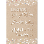 CREATIVE TEACHING PRESS Learn. Live. Plan. - Krafty Pop Poster