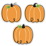 CREATIVE TEACHING PRESS Doodle Pumpkin 6" Designer Cut-Outs