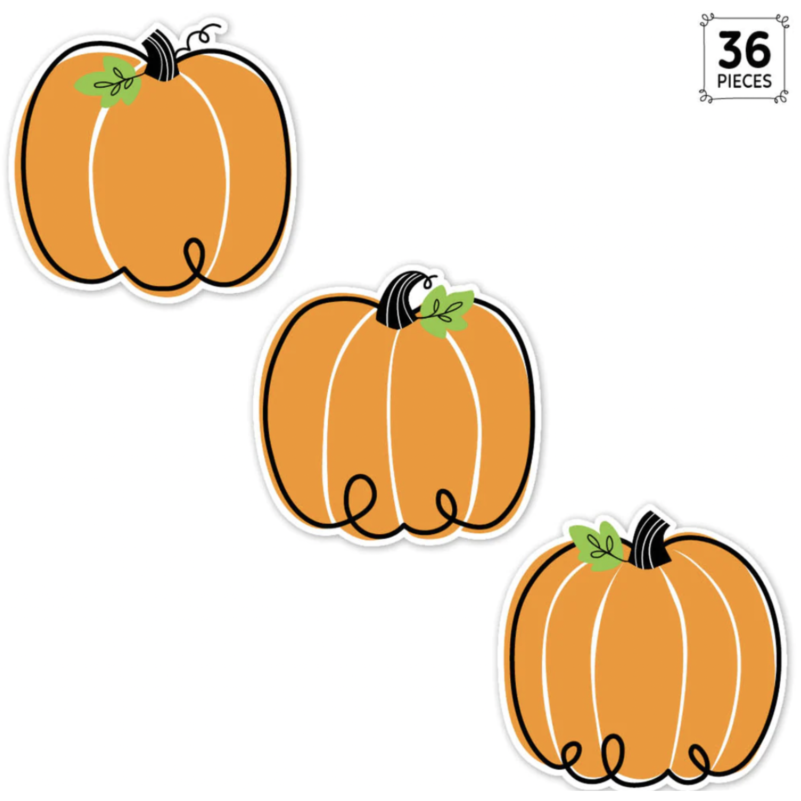 CREATIVE TEACHING PRESS Doodle Pumpkin 6" Designer Cut-Outs