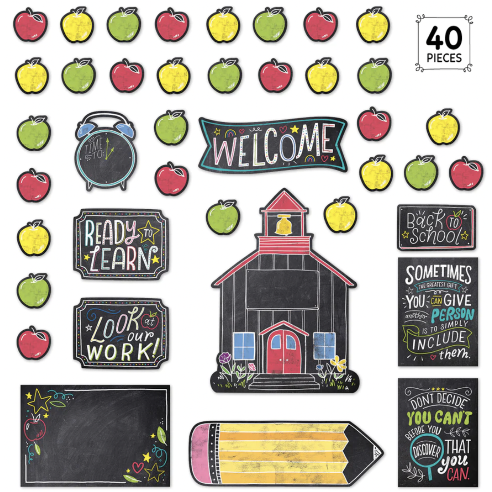 CREATIVE TEACHING PRESS Chalk It Up! School Time Fun Bulletin Board