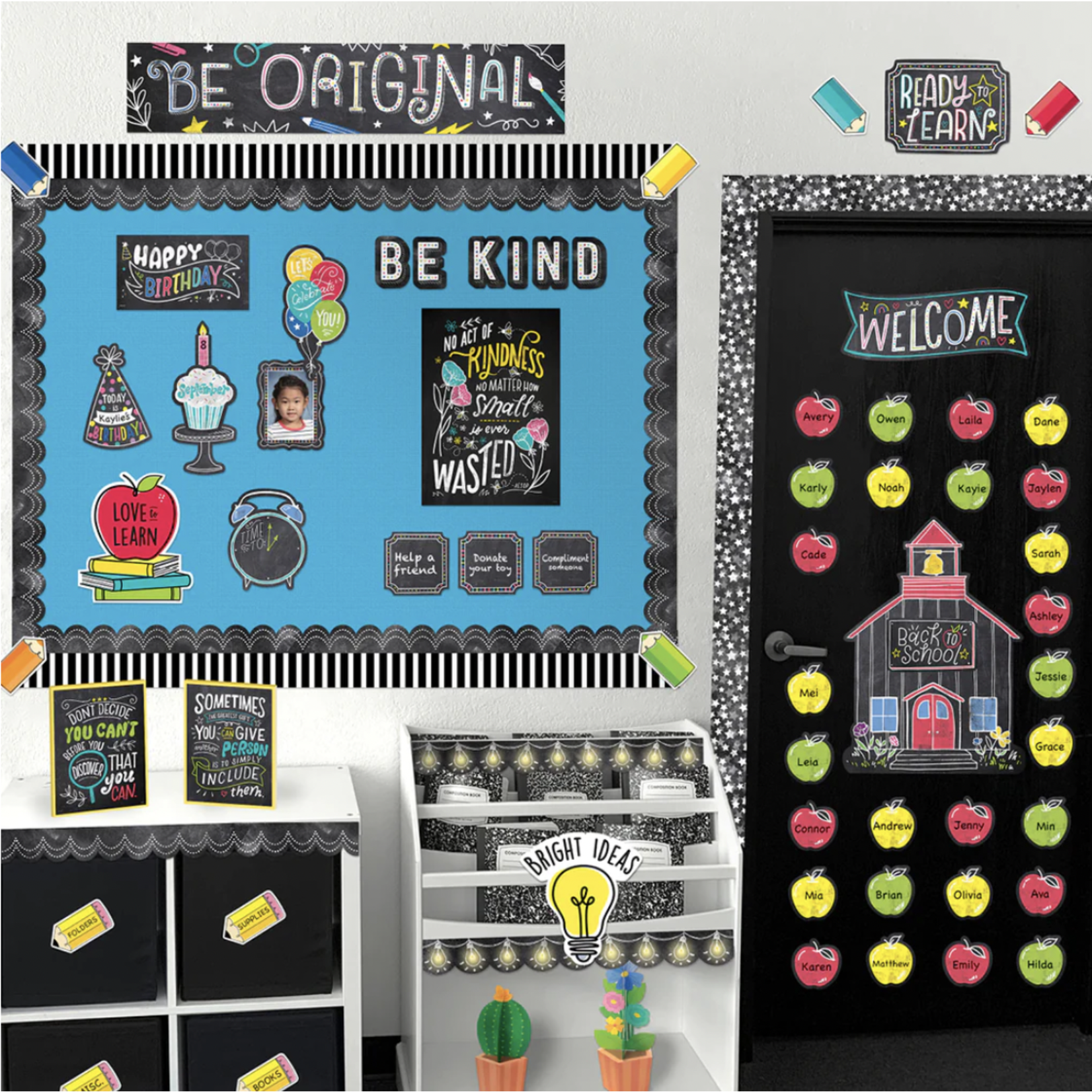 CREATIVE TEACHING PRESS Chalk It Up! School Time Fun Bulletin Board