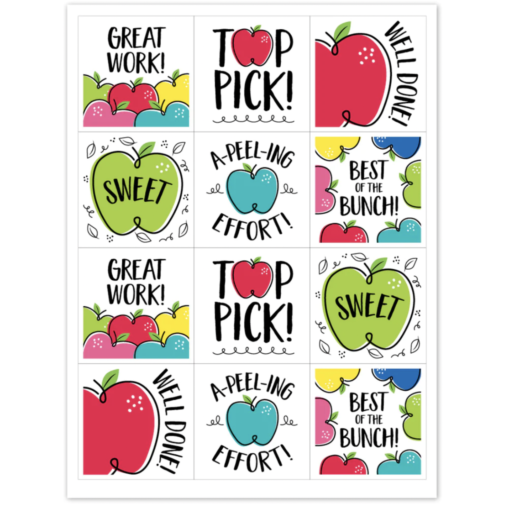 CREATIVE TEACHING PRESS Doodle Apple Rewards Stickers