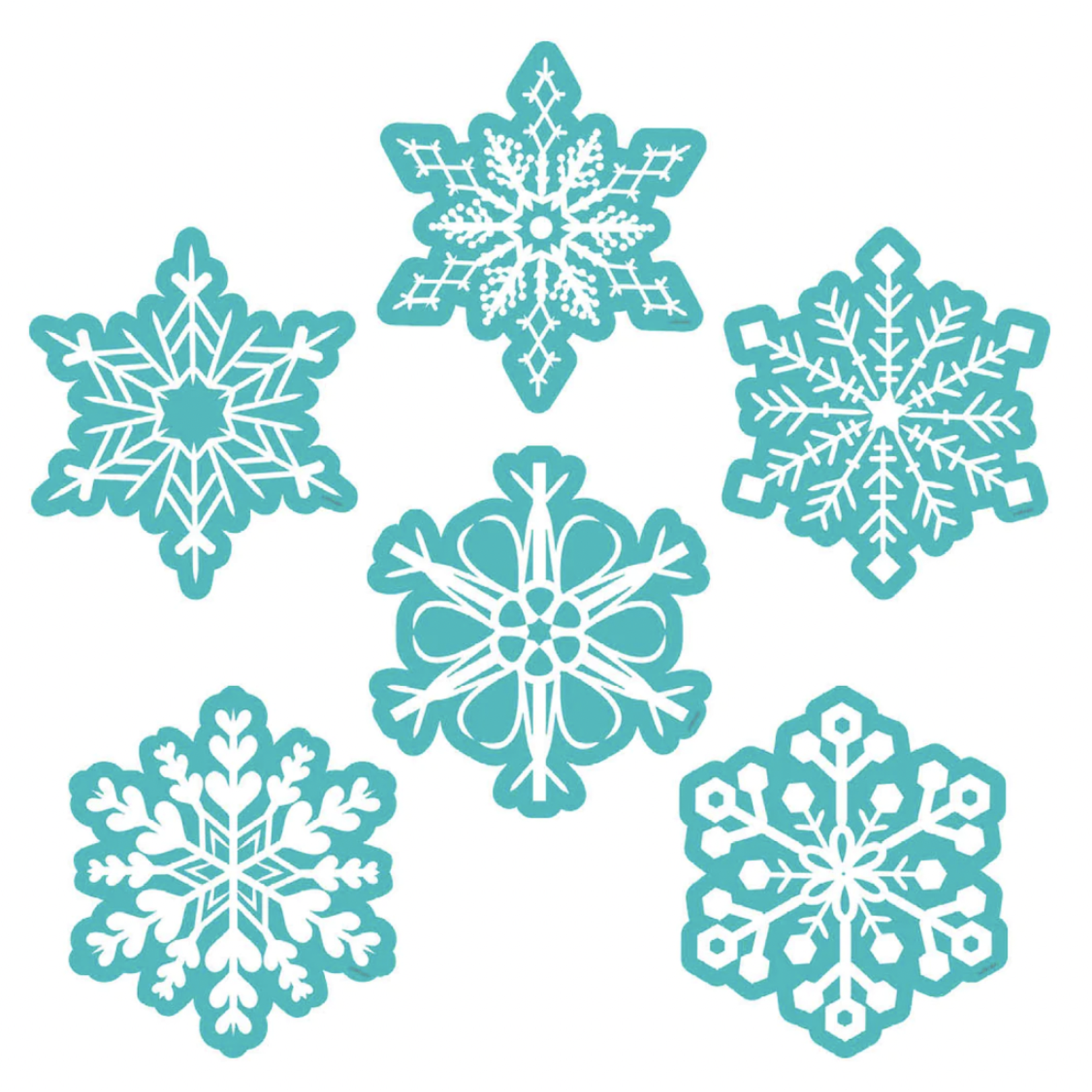 CREATIVE TEACHING PRESS Snowflakes 6" Designer Cut-Outs