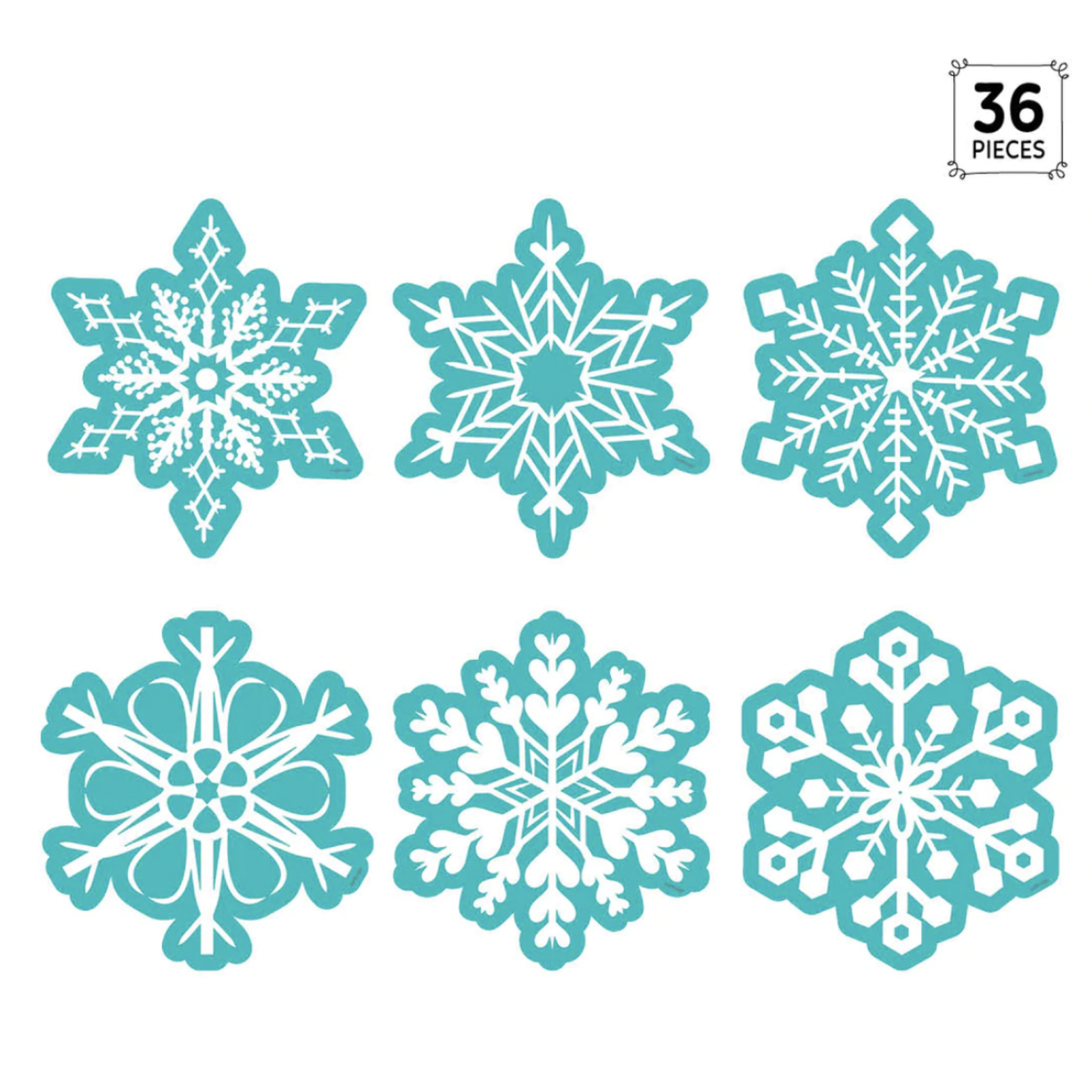 CREATIVE TEACHING PRESS Snowflakes 6" Designer Cut-Outs