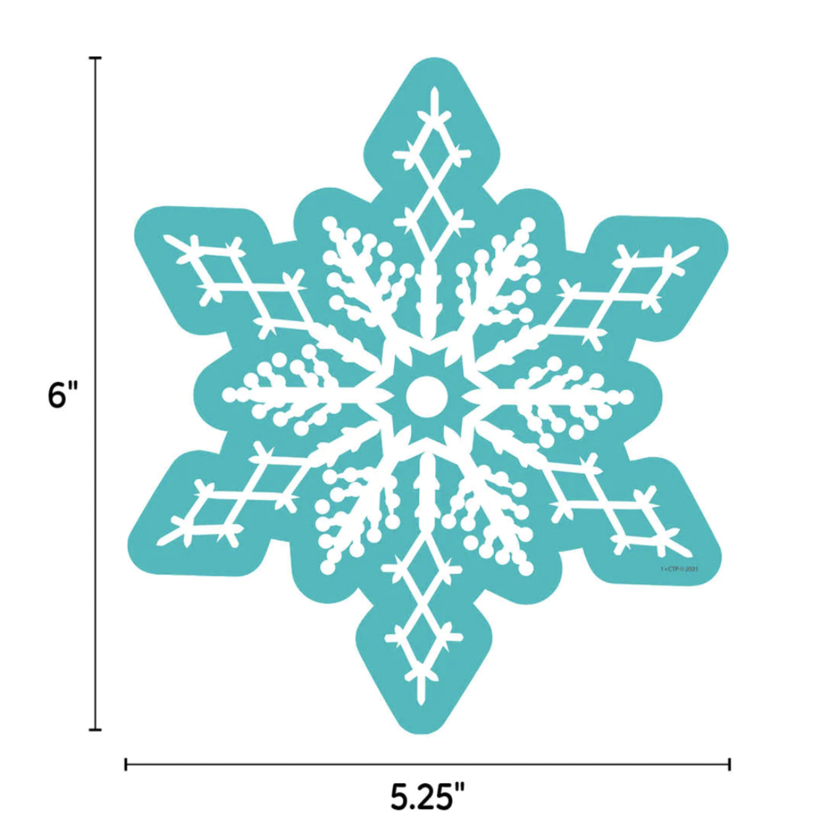 CREATIVE TEACHING PRESS Snowflakes 6" Designer Cut-Outs