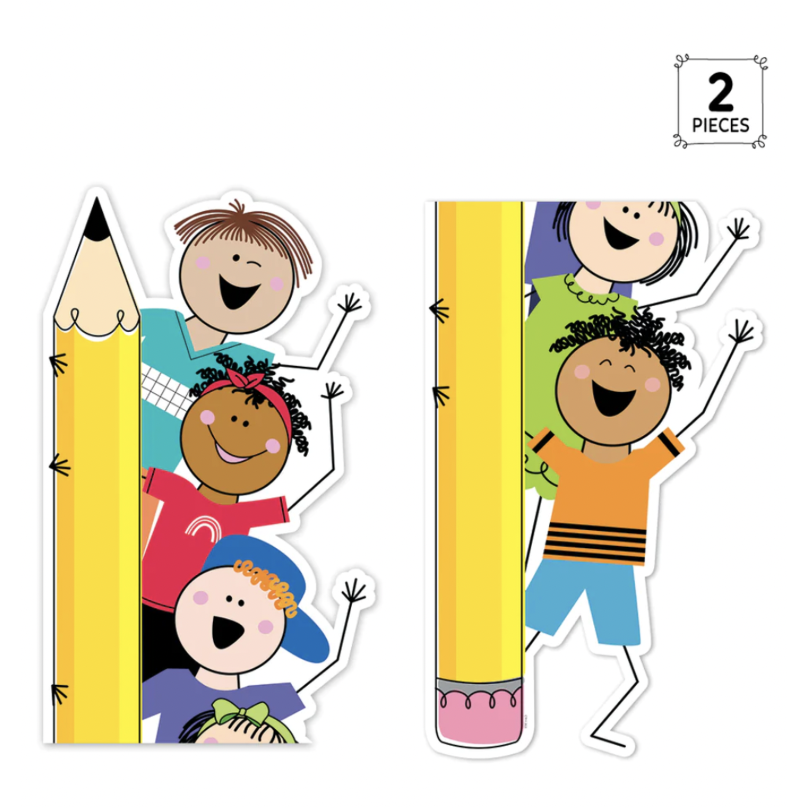 CREATIVE TEACHING PRESS Stick Kid Friends Giant Banner