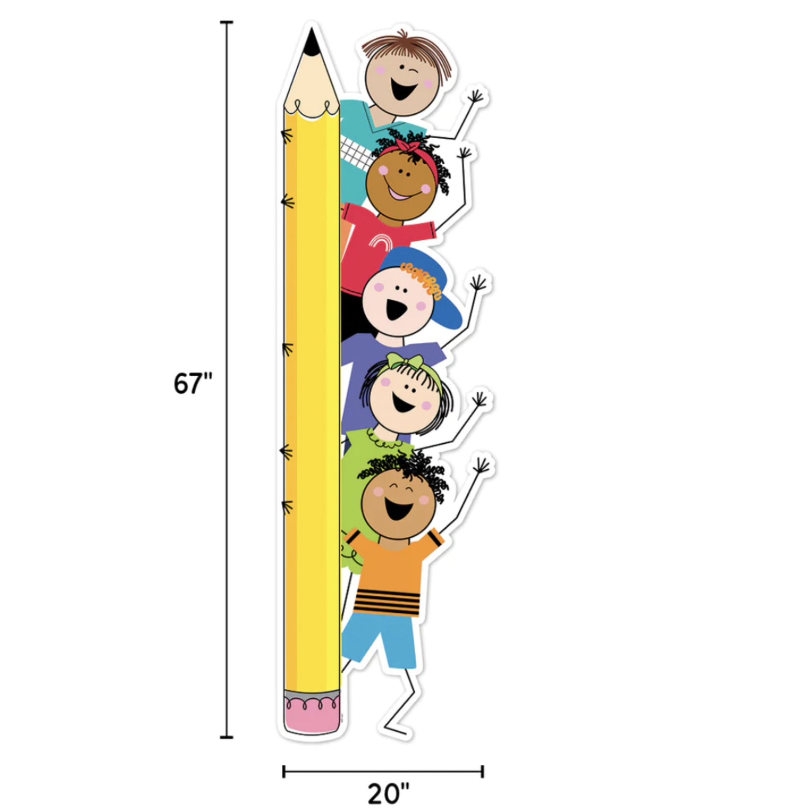 CREATIVE TEACHING PRESS Stick Kid Friends Giant Banner