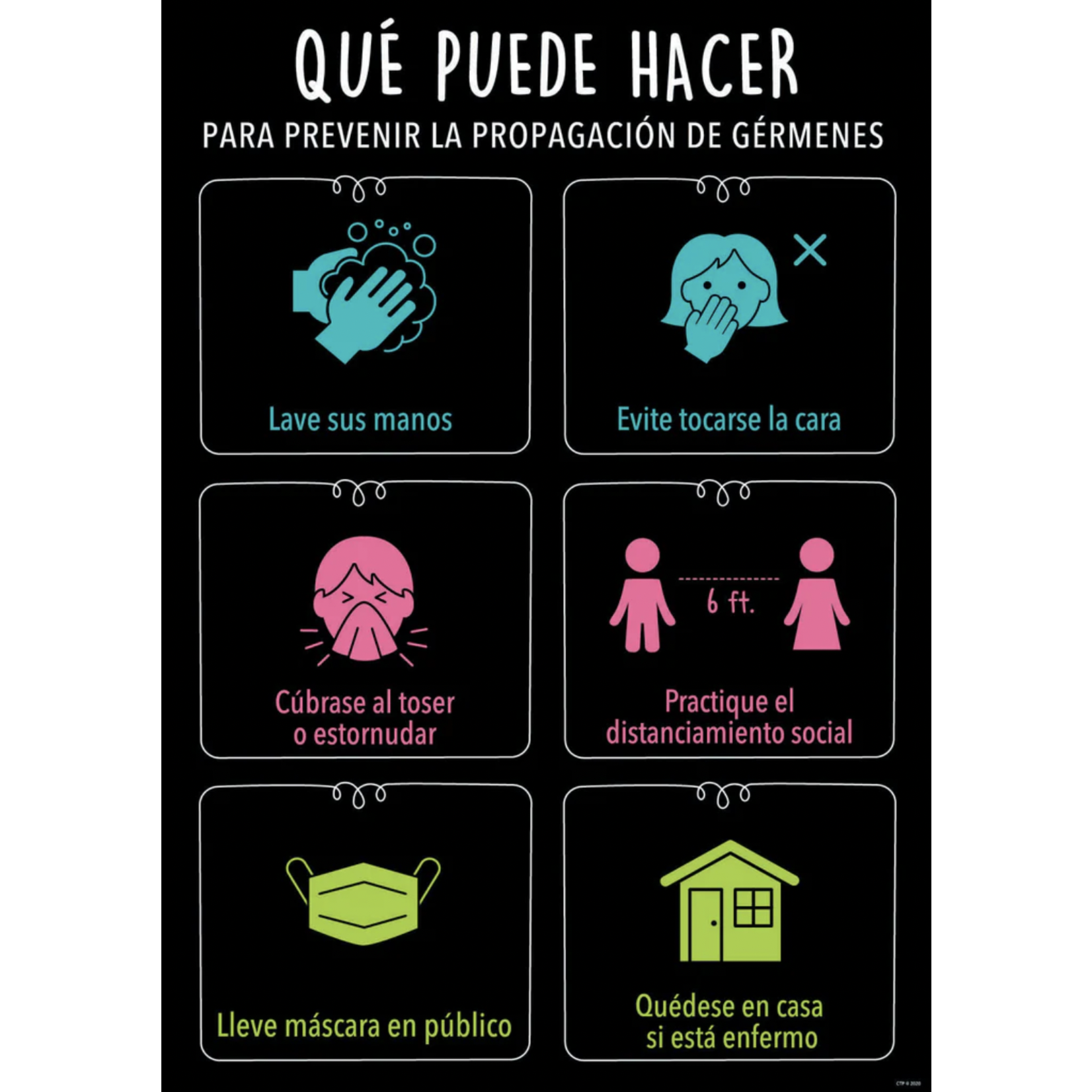CREATIVE TEACHING PRESS Prevenga la propagación de gérmenes (Prevent Spreading Germs)