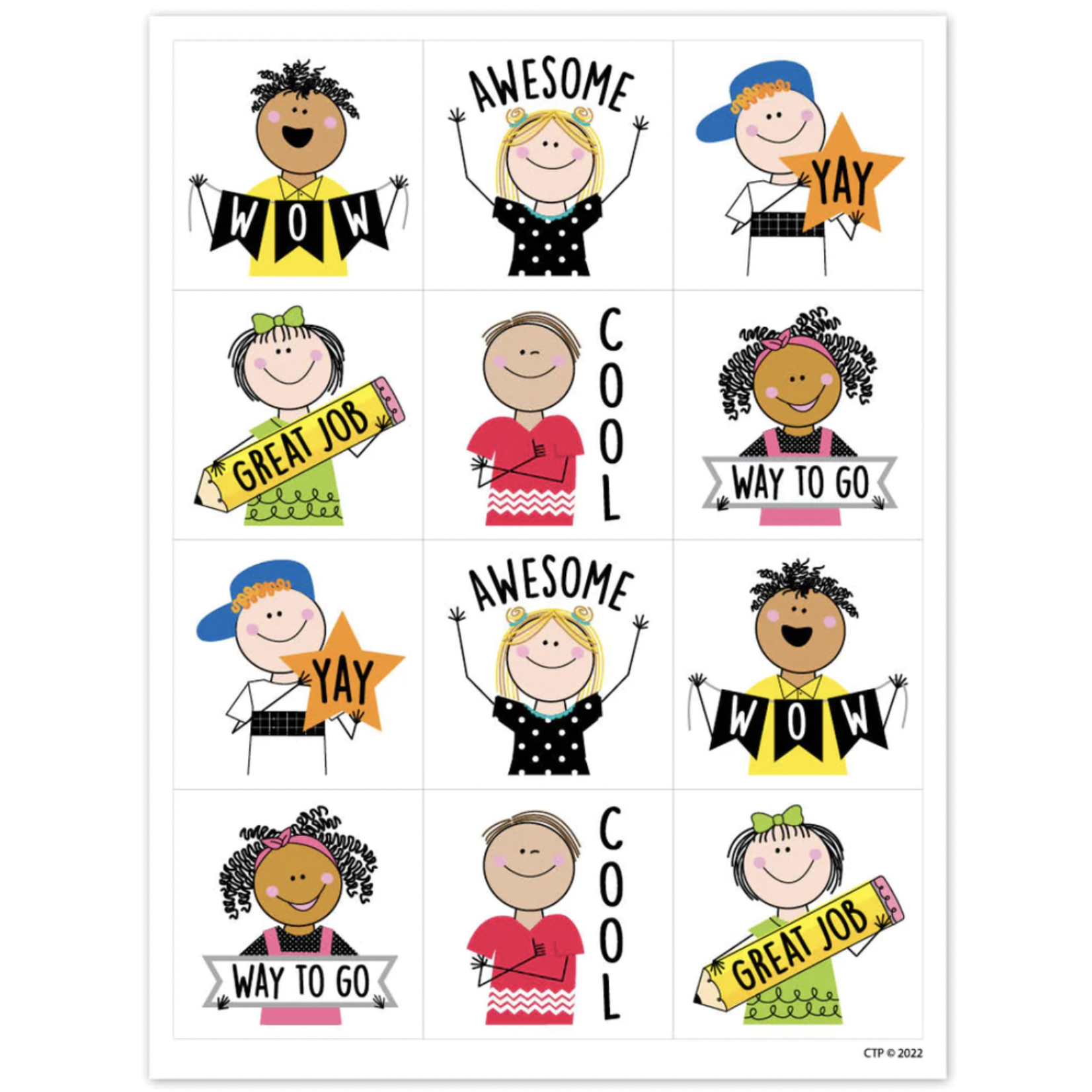 CREATIVE TEACHING PRESS Stick Kids Rewards Stickers