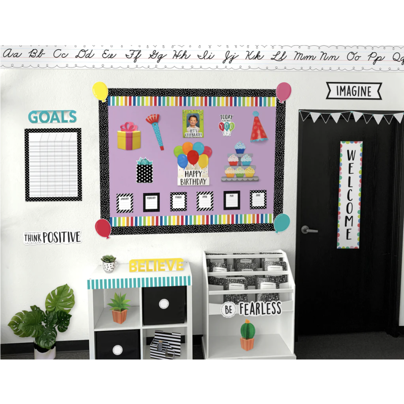 CREATIVE TEACHING PRESS Rainbow Bold Stripes EZ Border