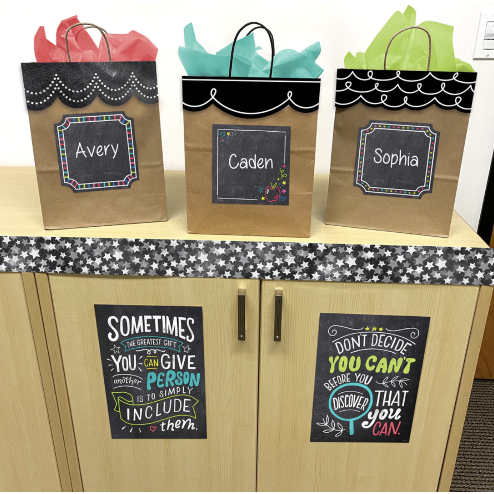 CREATIVE TEACHING PRESS Chalk It Up! Chalk Stars EZ Border
