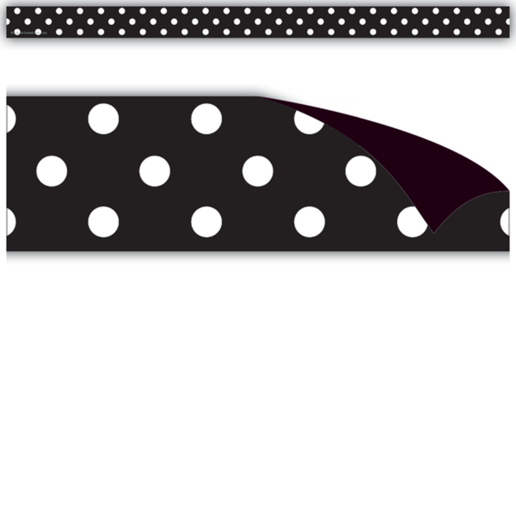 TEACHER CREATED RESOURCES Black Polka Dots Magnetic Strips