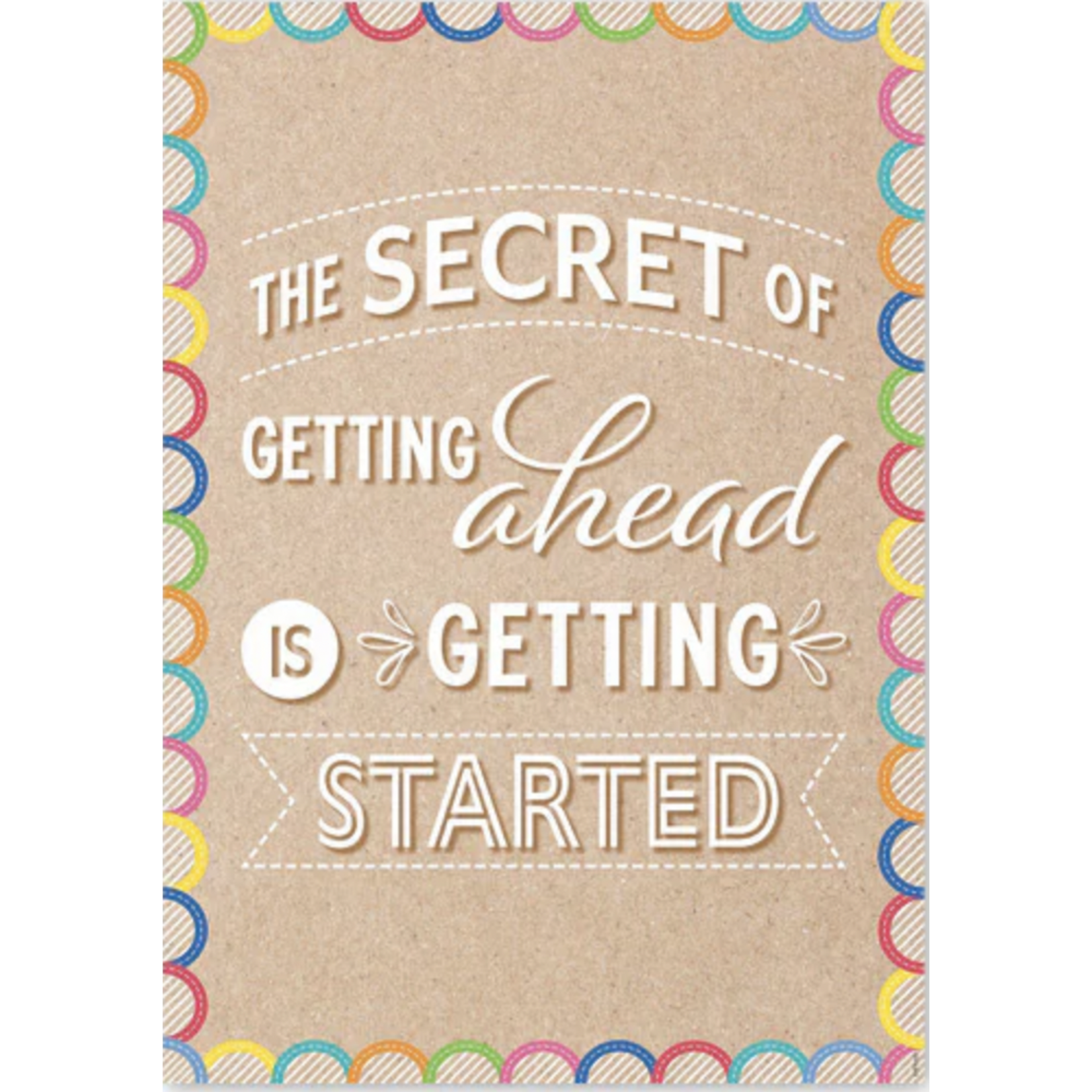 CREATIVE TEACHING PRESS Krafty Pop The secret of getting ahead... Poster