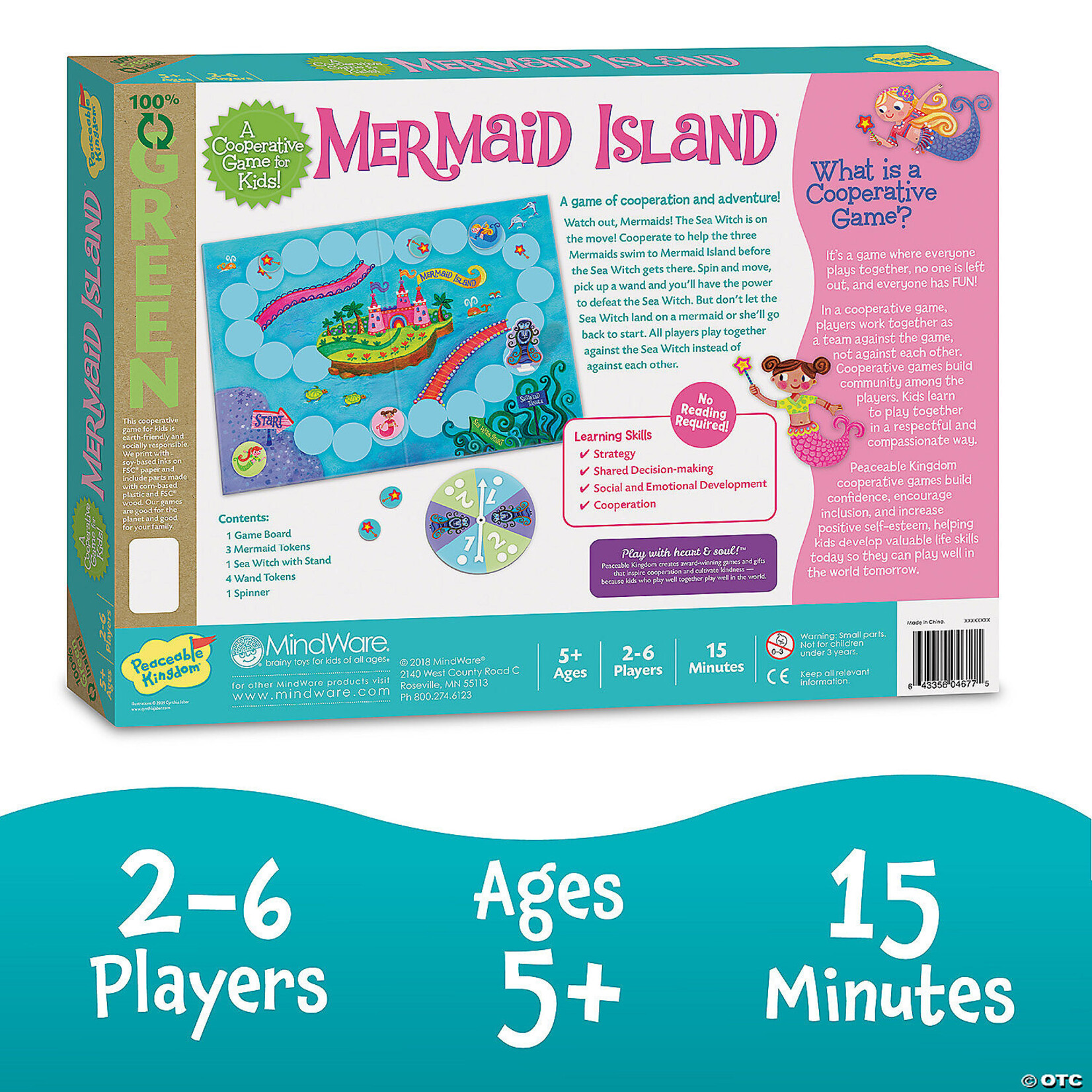 PEACEABLE KINGDOM Mermaid Island Cooperative Game