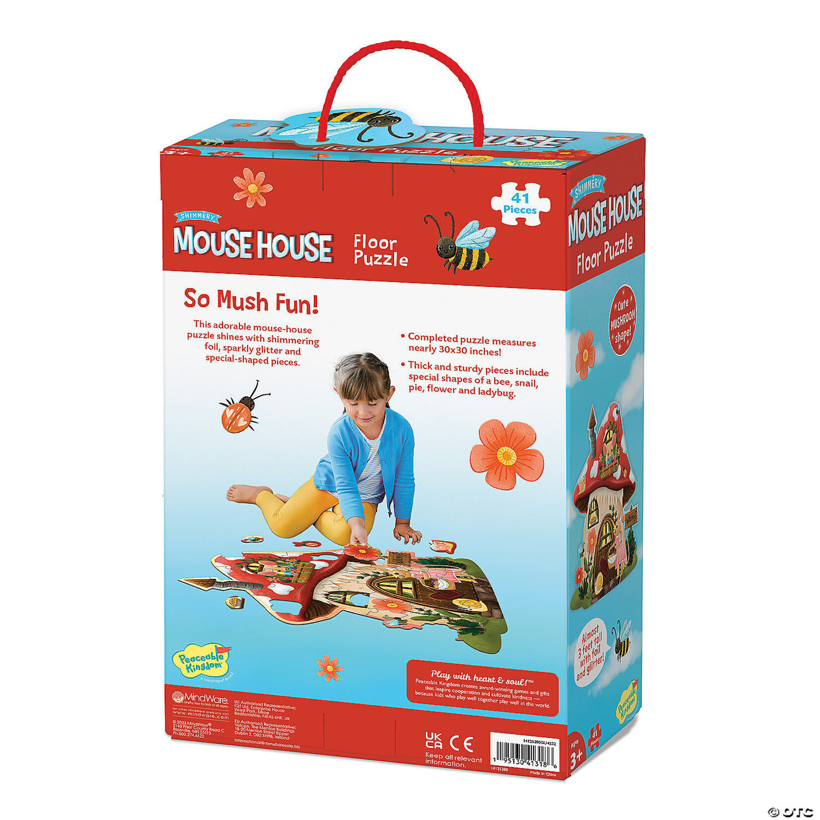 PEACEABLE KINGDOM Mouse House Floor Puzzle