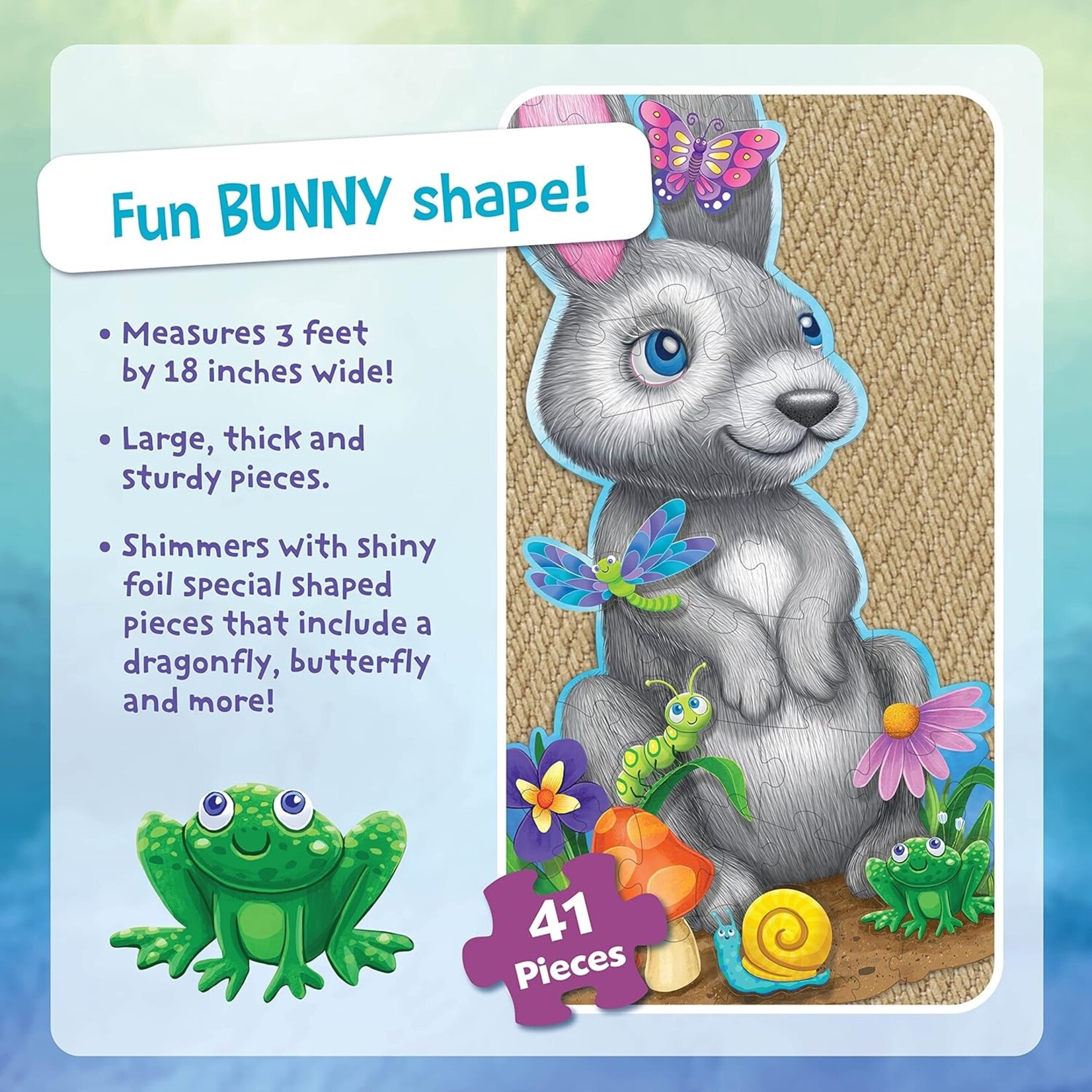PEACEABLE KINGDOM Bunny Floor Puzzle