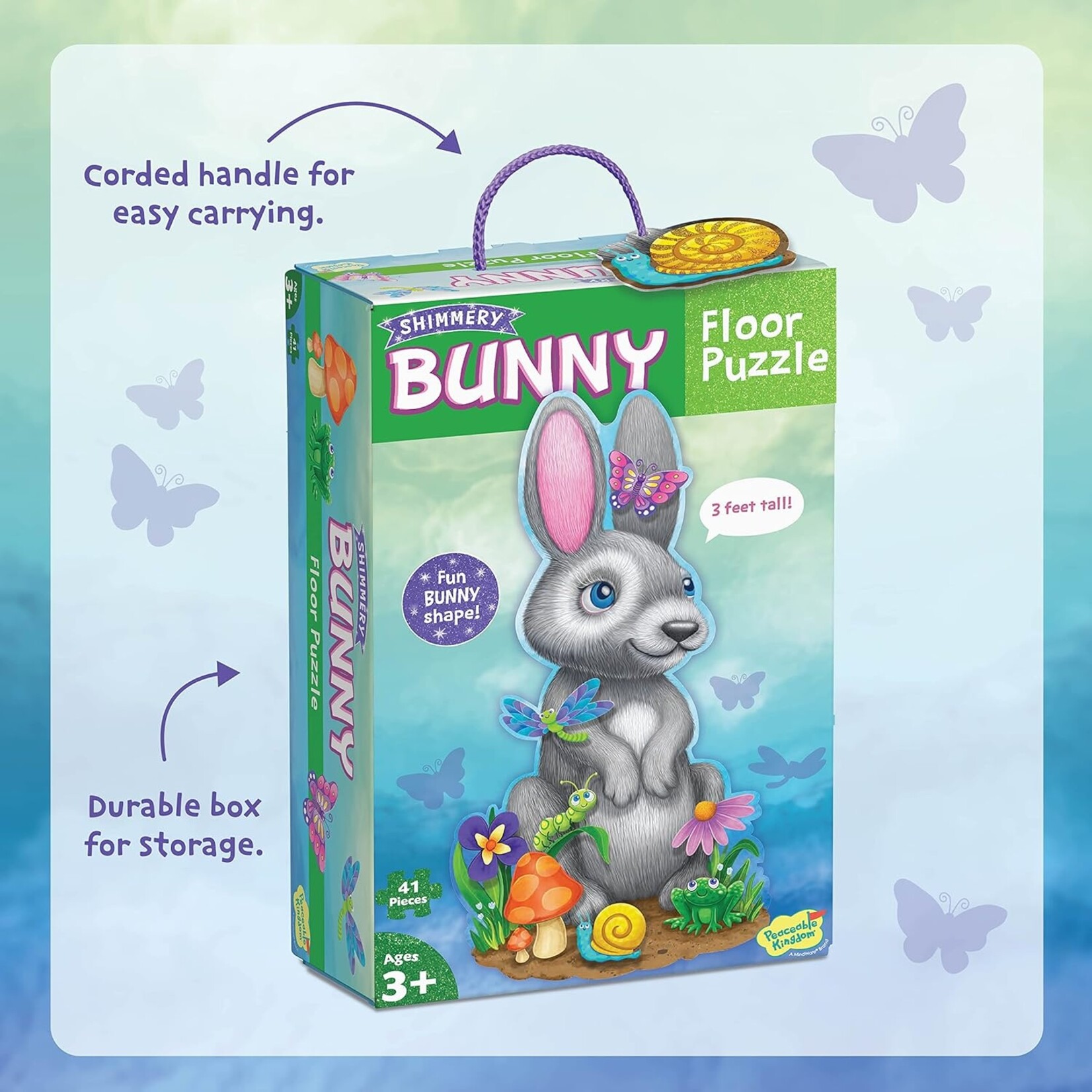 PEACEABLE KINGDOM Bunny Floor Puzzle