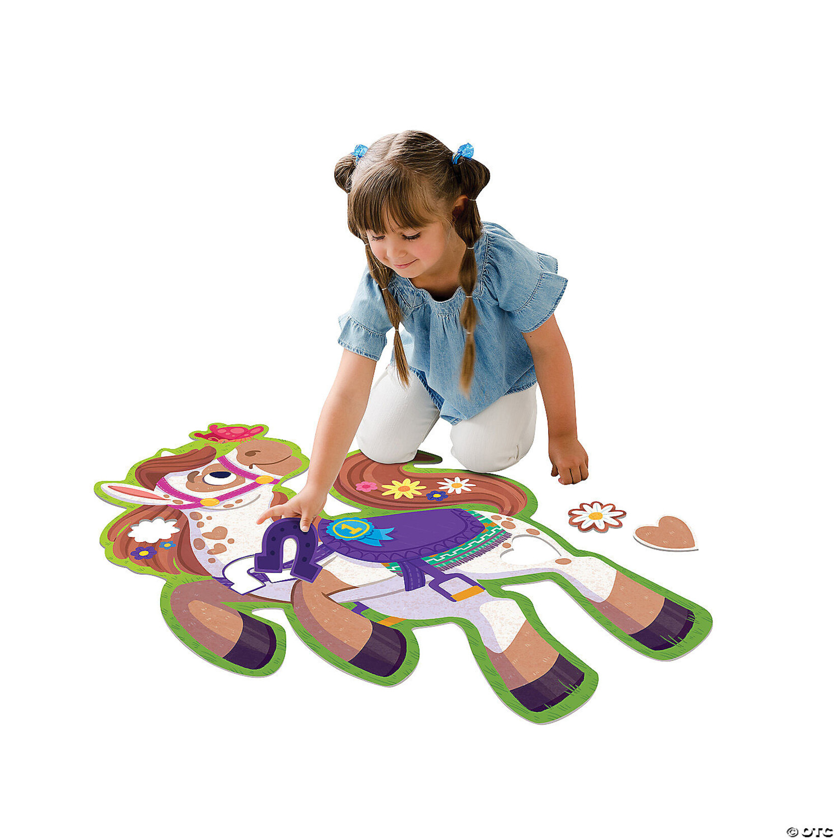 PEACEABLE KINGDOM Shimmery Pony Floor Puzzle