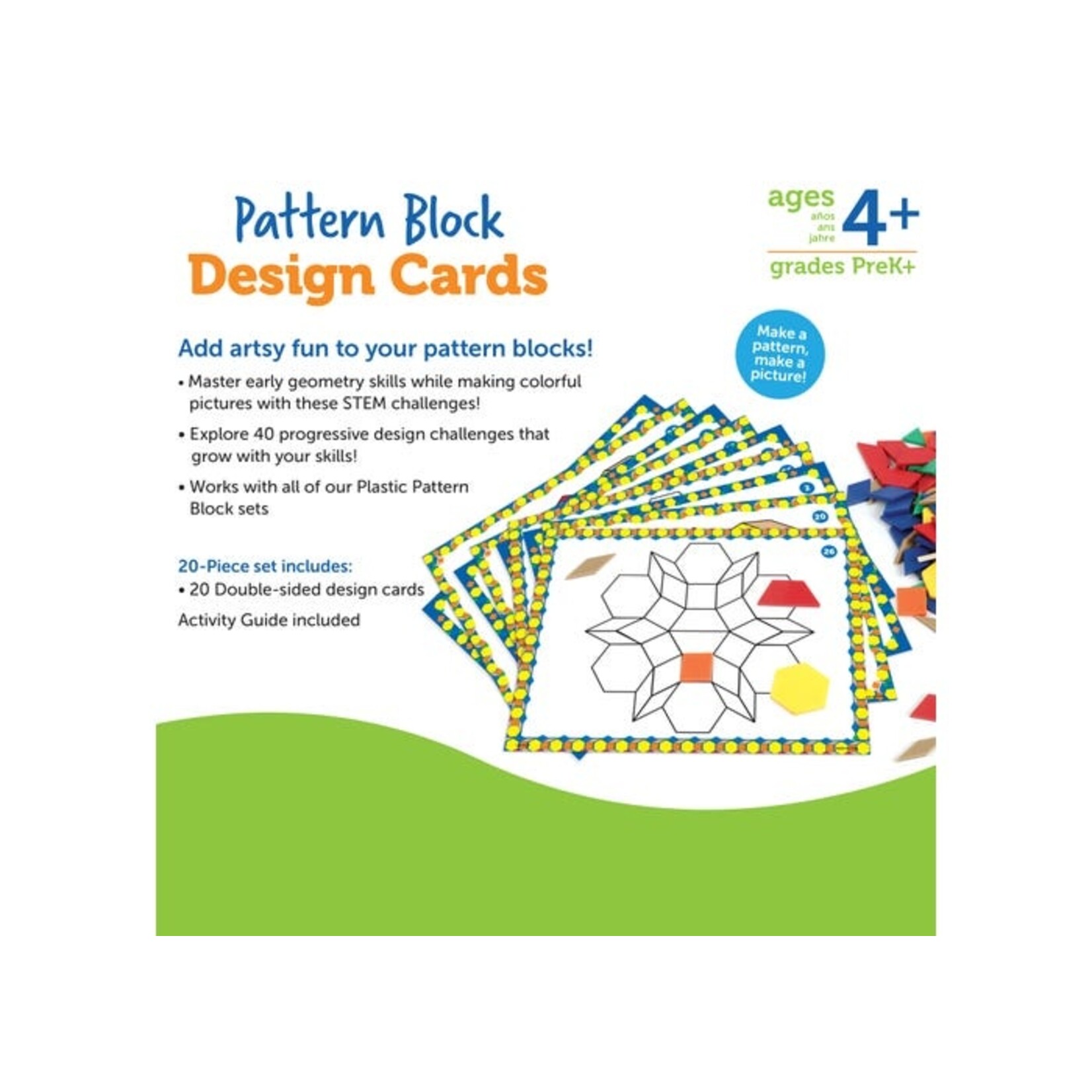 LEARNING RESOURCES INC Pattern Block Design Cards