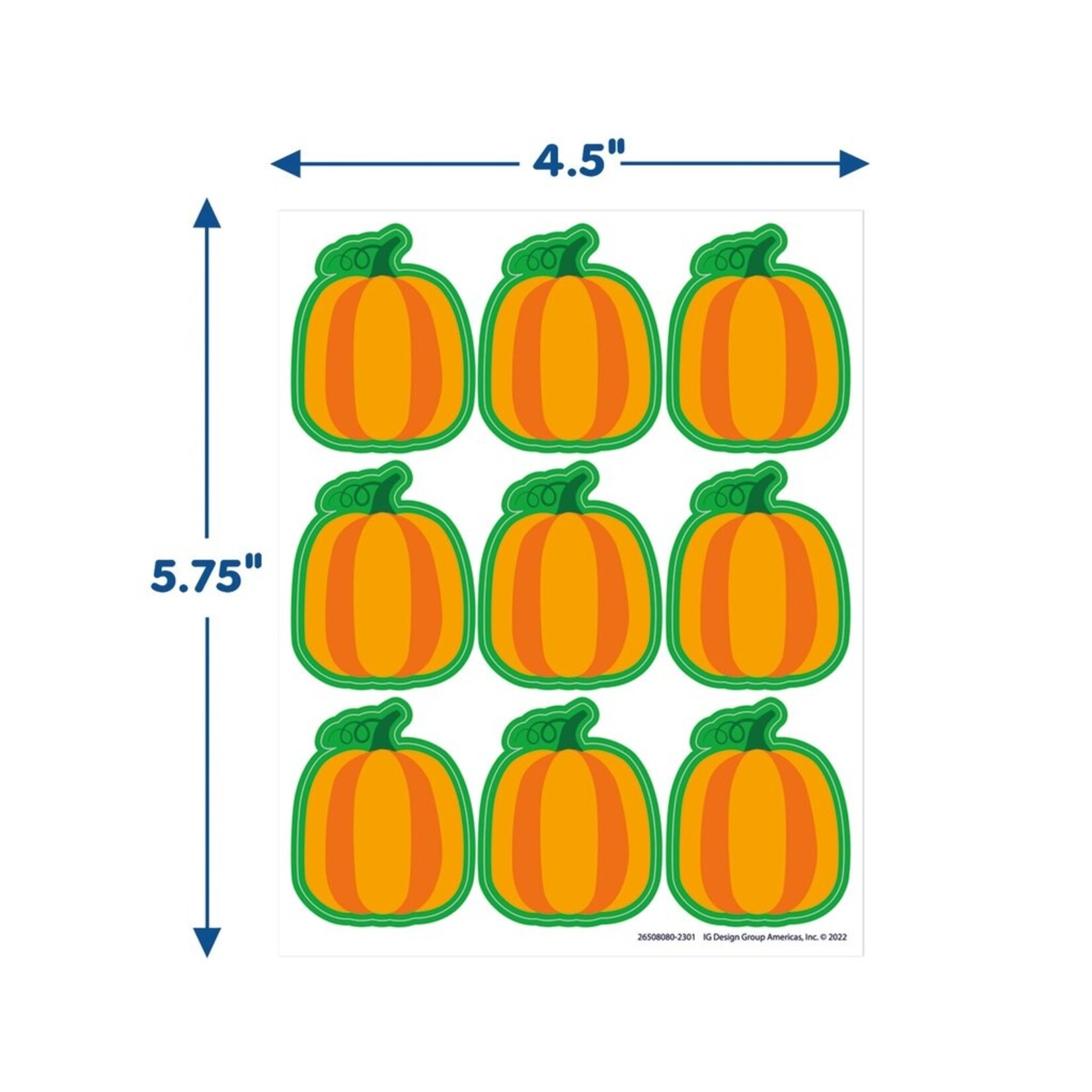 Pumpkin Stickers, Large