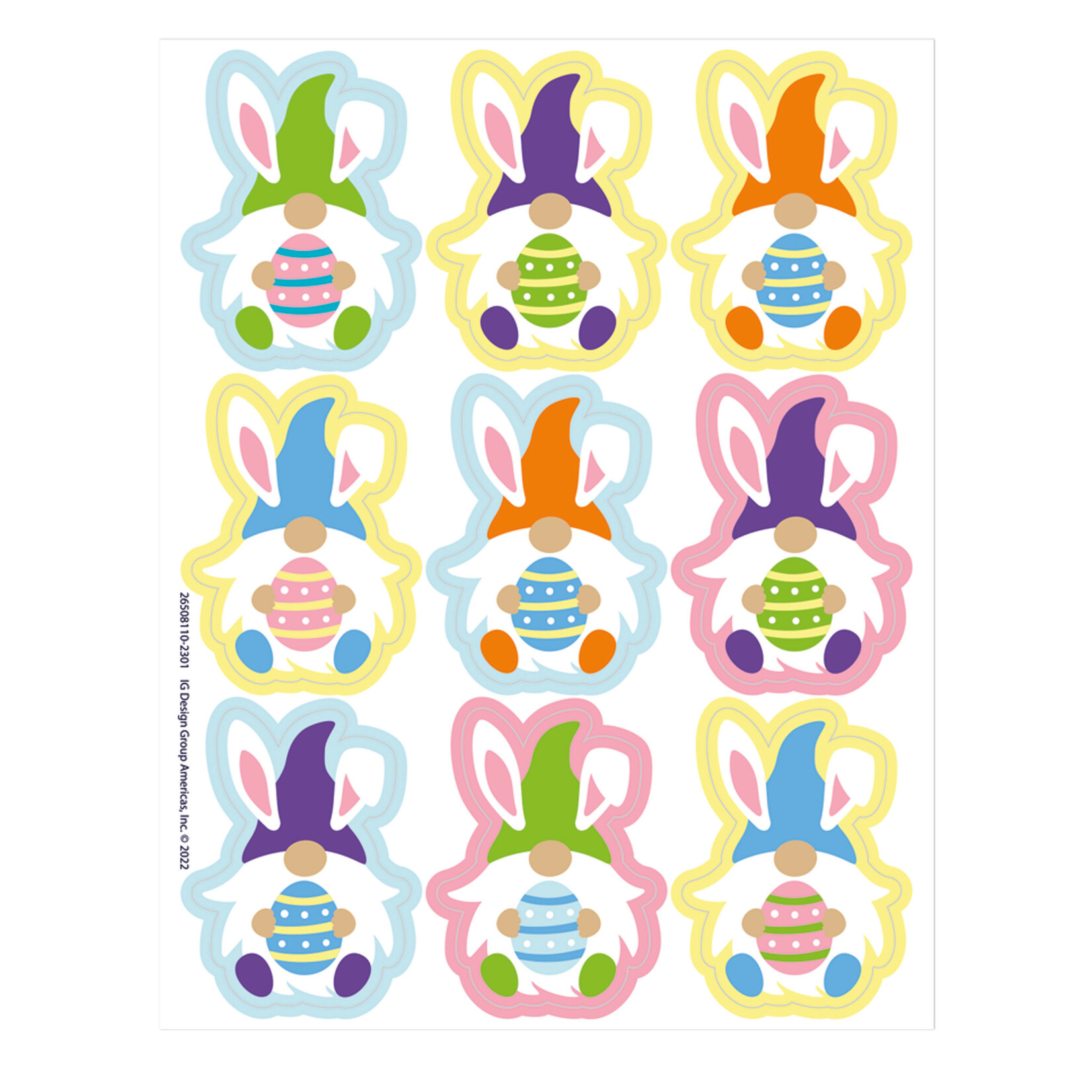 Easter Gnomes Extra Large Stickers