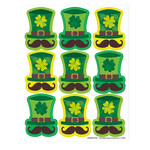 Eureka St. Pat's Hats Stickers, Giant
