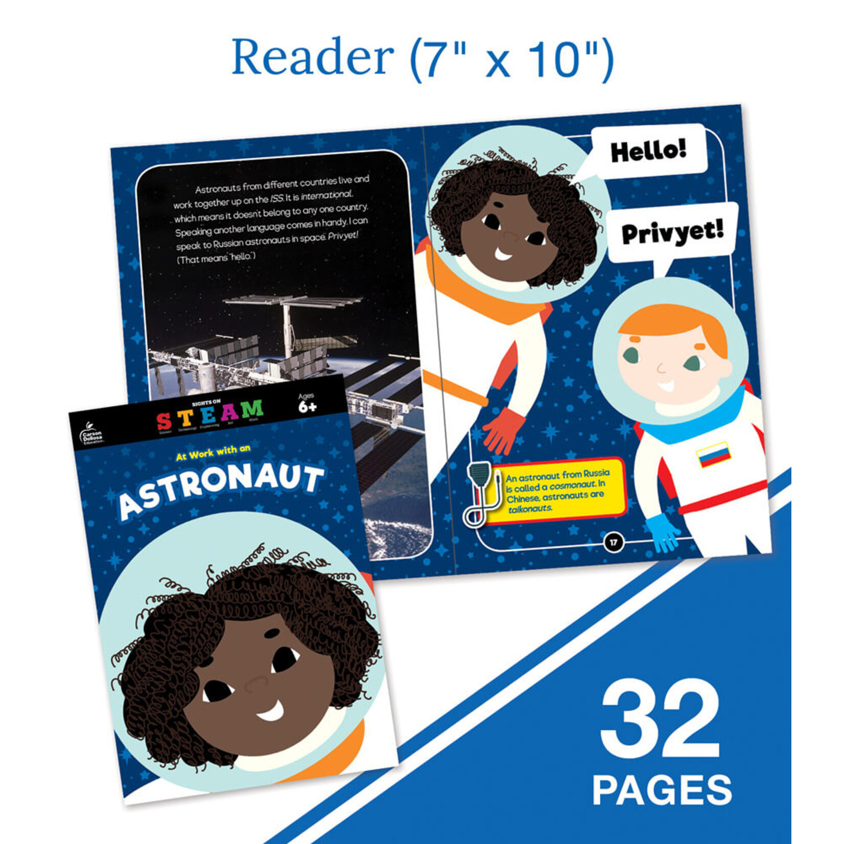 CARSON DELLOSA PUBLISHING CO At Work with an Astronaut Activity Kit Grade 1-3