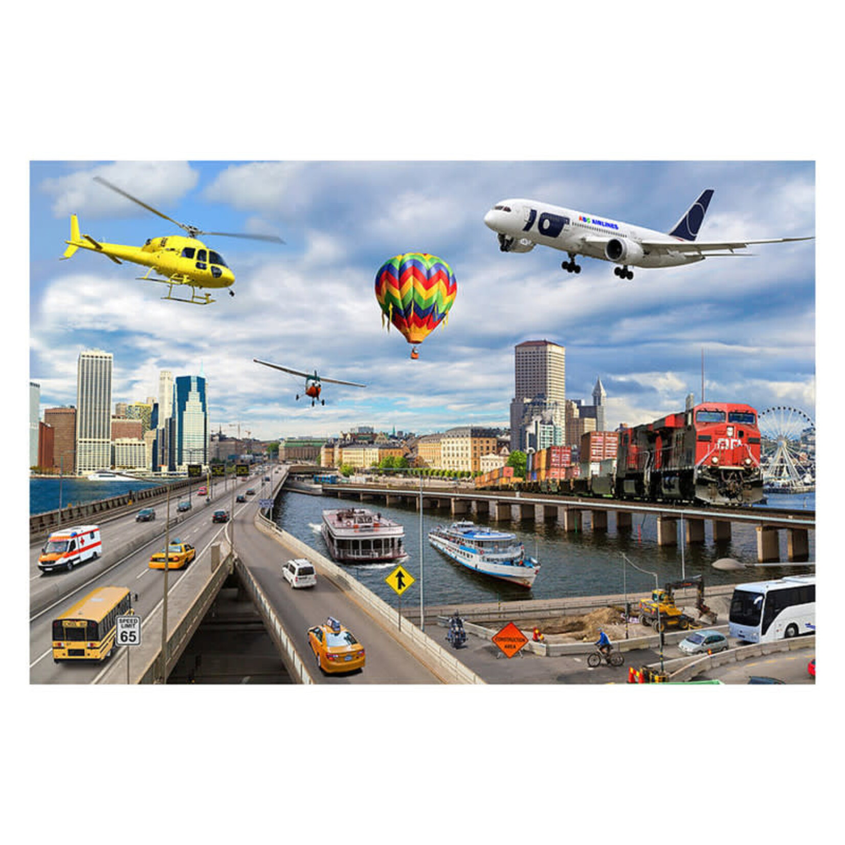 Floor Puzzle Transportation Jumbo Photo