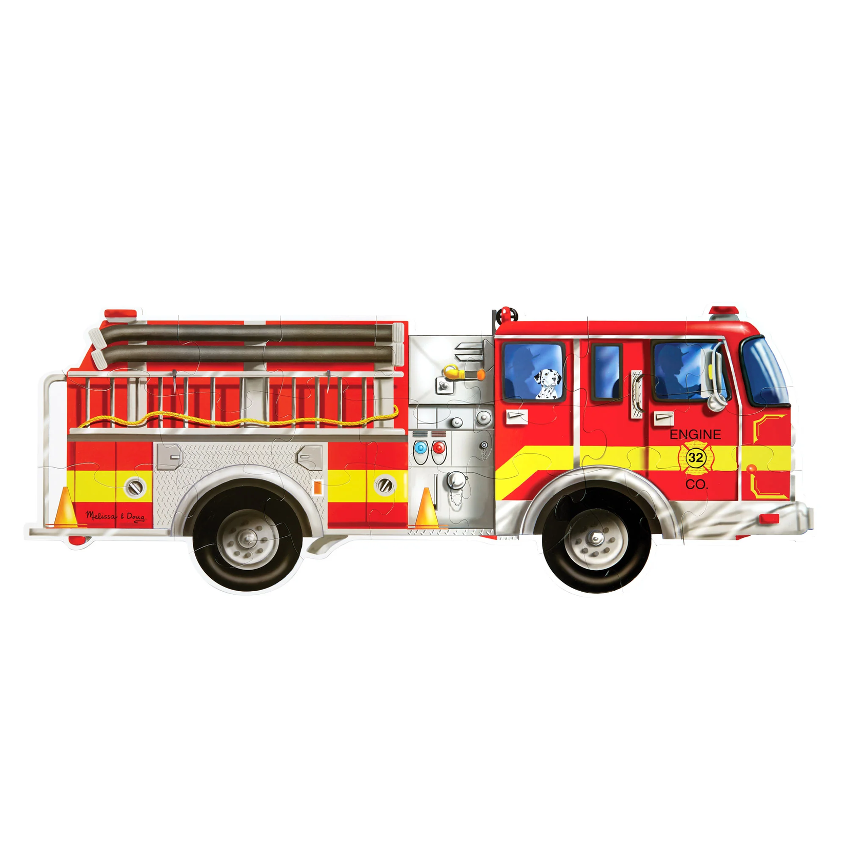 Giant Fire Truck Floor Puzzle