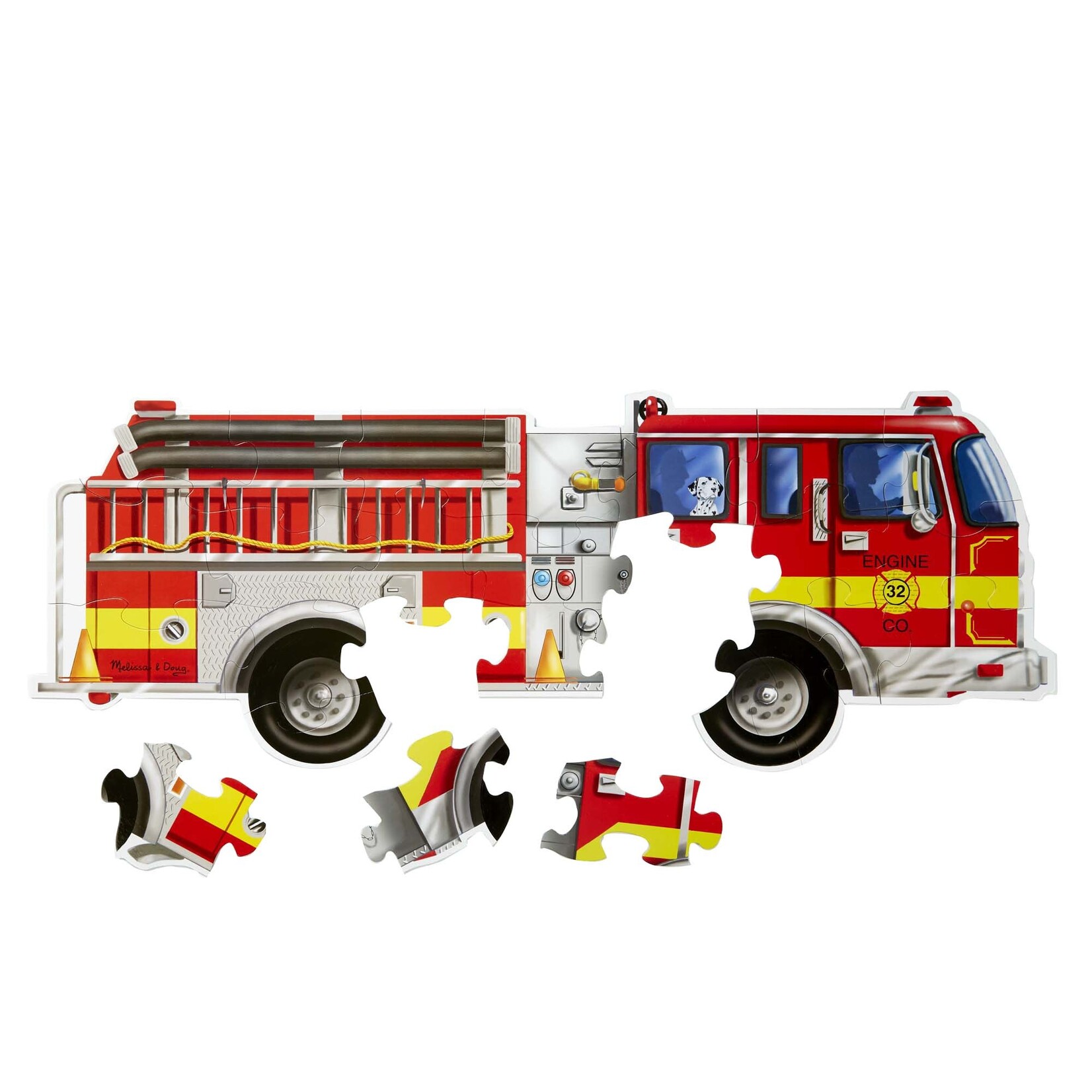 Giant Fire Truck Floor Puzzle
