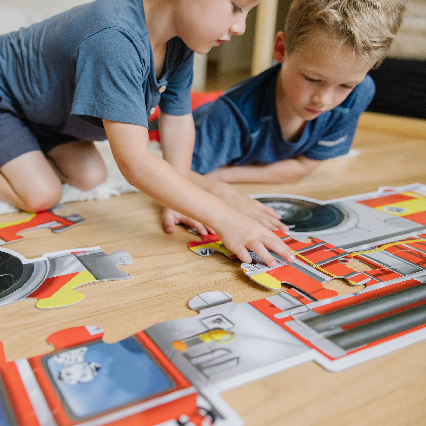 Giant Fire Truck Floor Puzzle