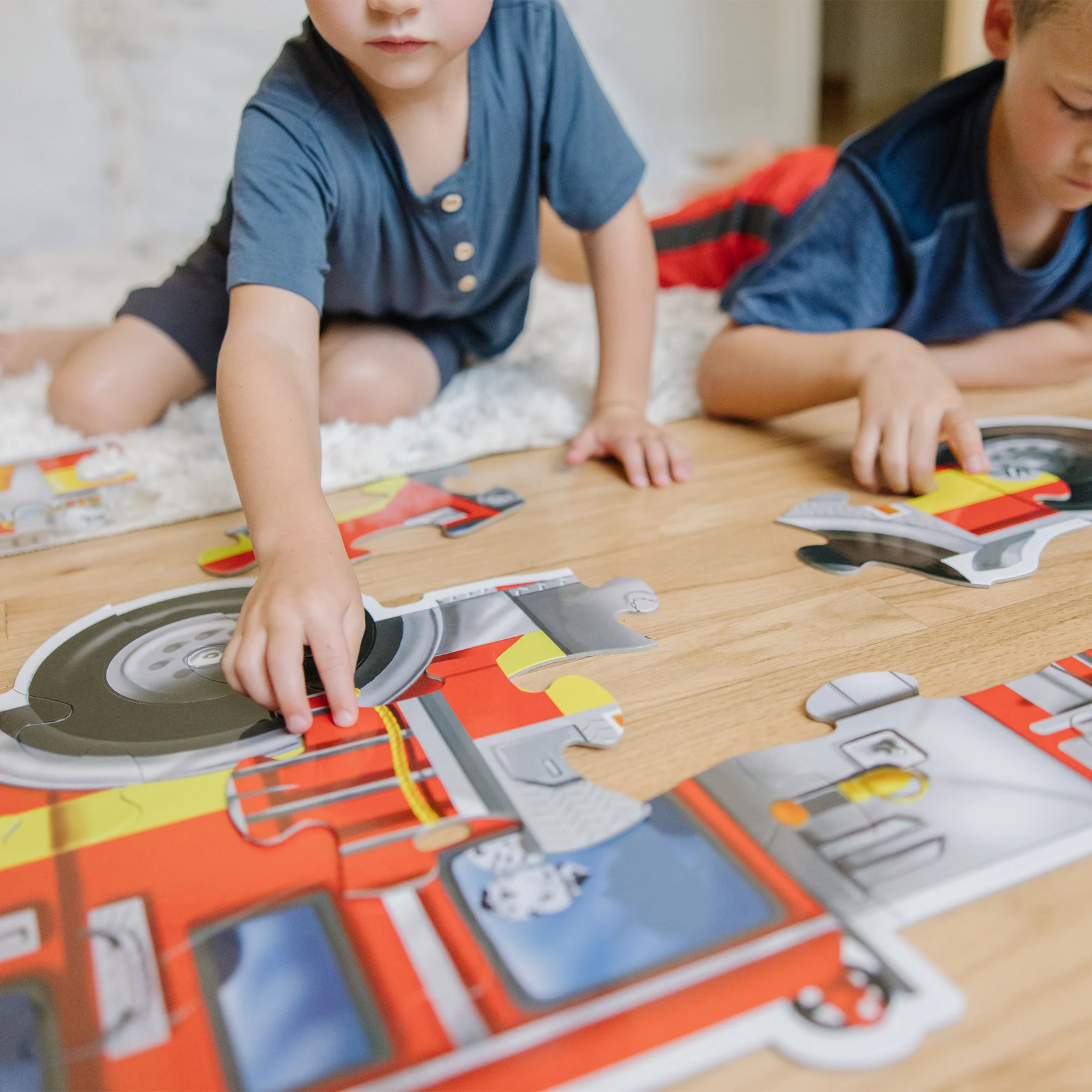 Giant Fire Truck Floor Puzzle