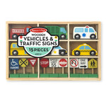 Wooden Vehicles and Traffic Signs