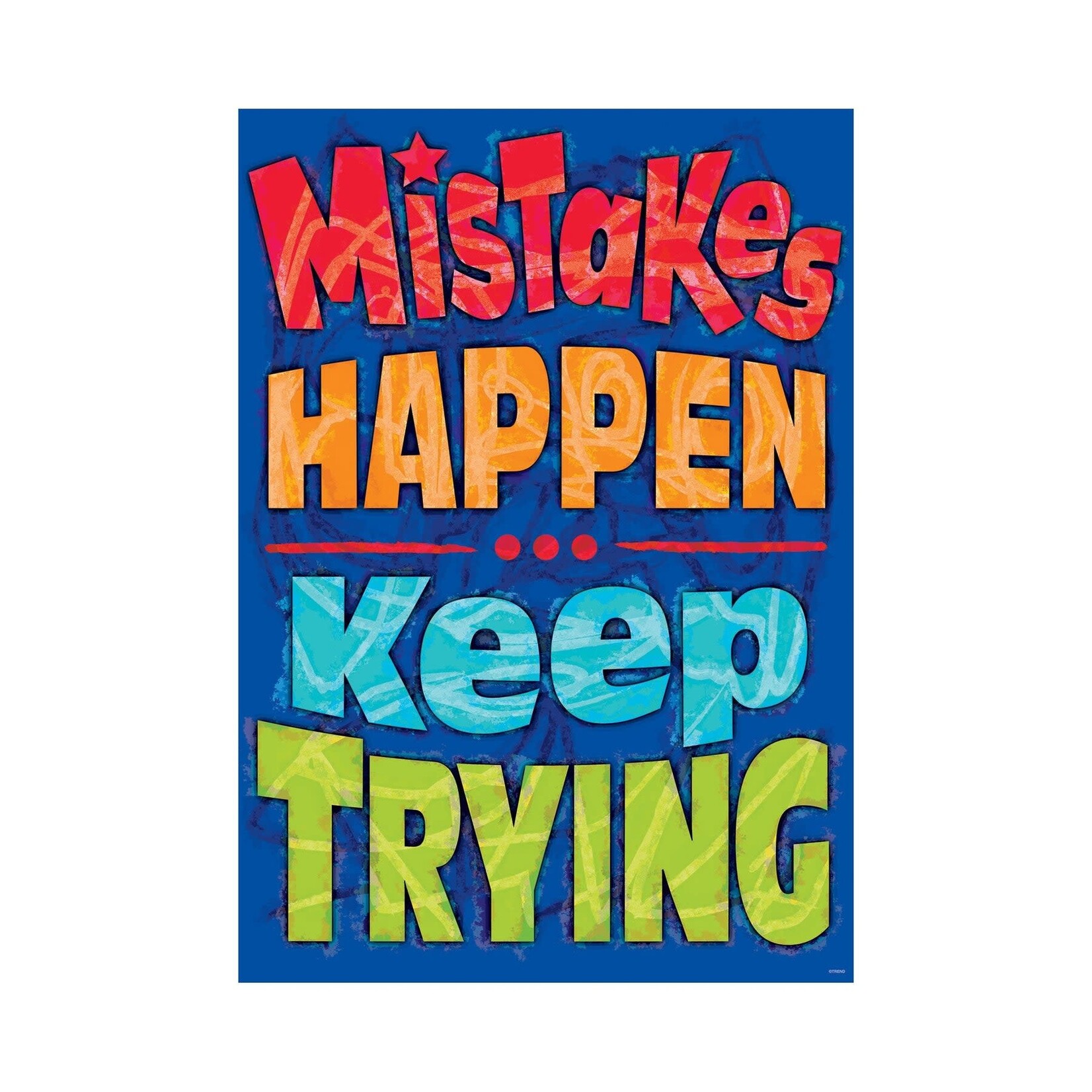 TREND ENTERPRISES INC Mistakes Happen - Keep Trying ARGUS® Poster